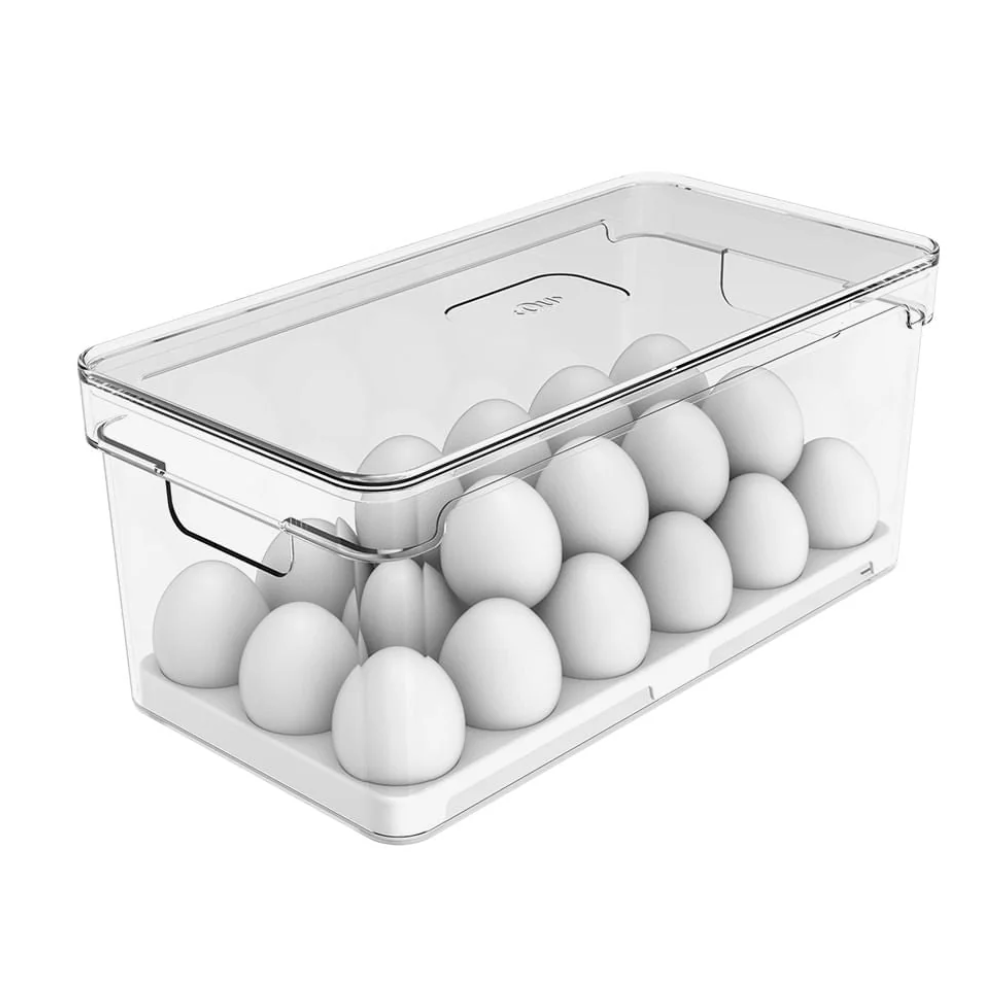 Imagem - Organizador de Ovos Clear Fresh 30x15x13cm com Tampa OF150 OU. Capacidade para 36 ovos.
