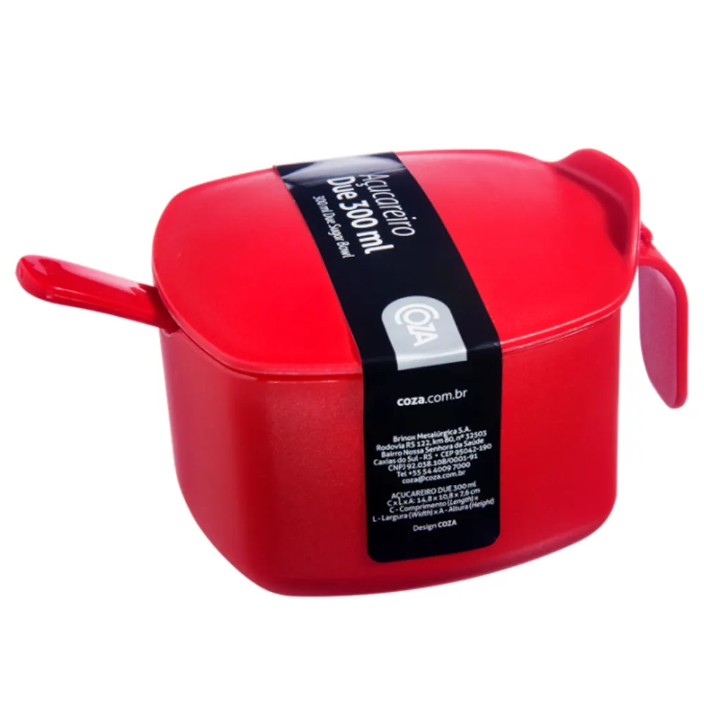 Castro Naves - ACUCAREIRO PLASTICO DUE C/COLHER 300ML VM - 10995 01