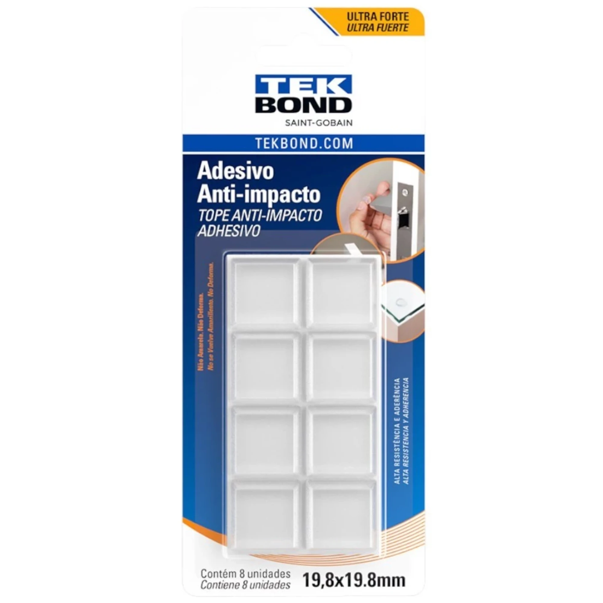 Castro Naves - ADESIVO ANTI-IMPACTO QUADRADO G C/8 - 105969 01