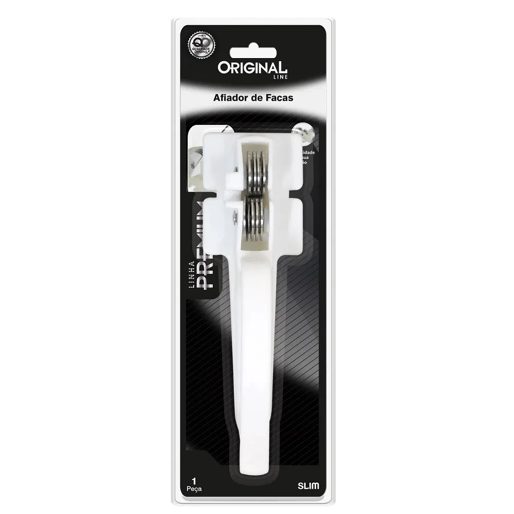 Imagem - Afiador de Facas Linha Premium Slim 17cm em Aço e ABS SL0381