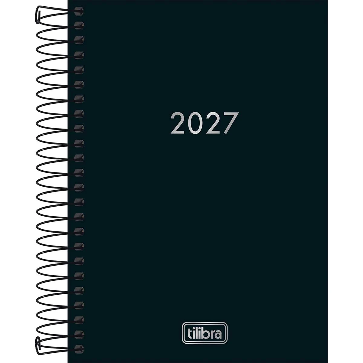 Imagem - Agenda Diária 2027 Executiva Espiral Napoli M5 129x187mm Preta com Picote, Papel Especial e Hot Stamping Tilibra