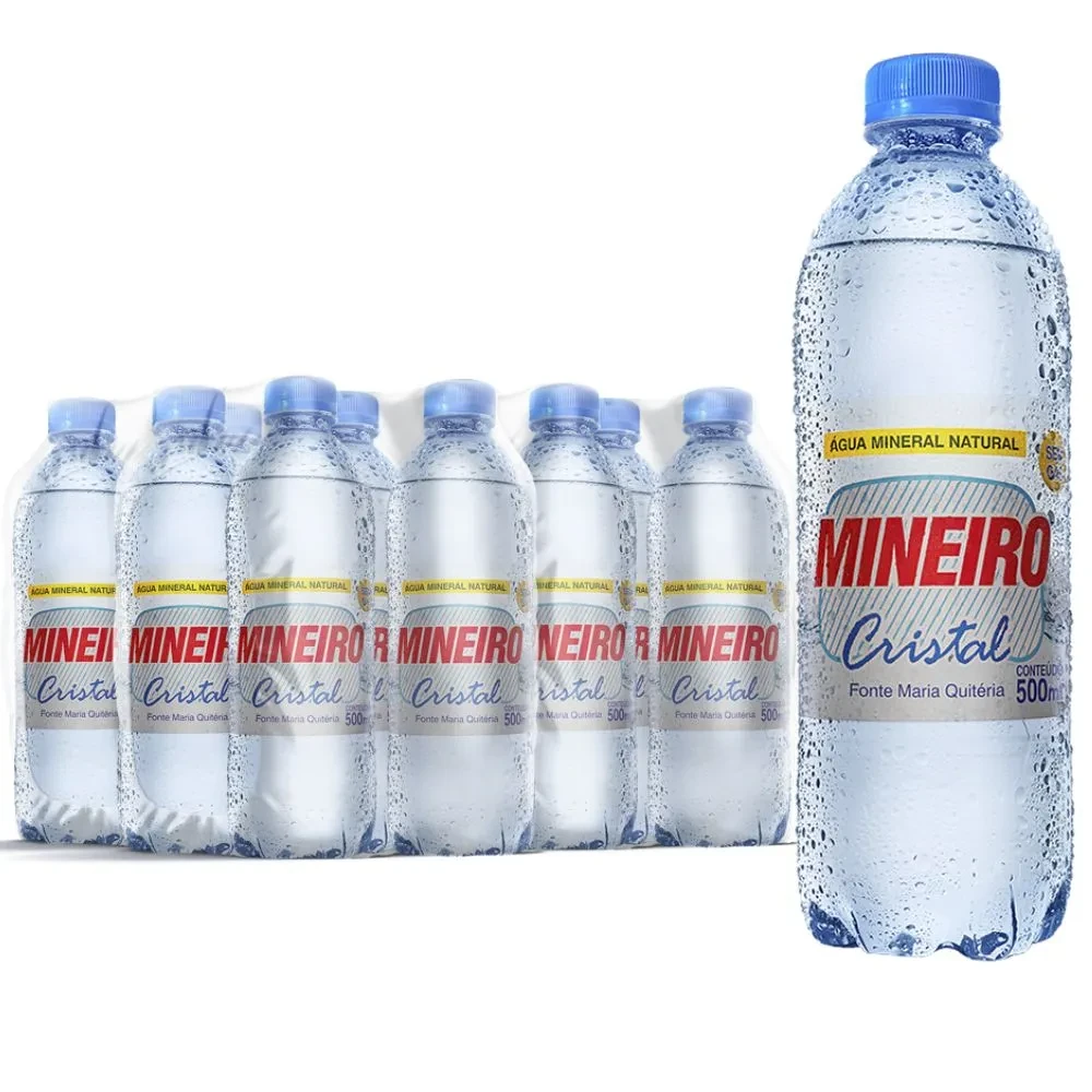 Água Mineral Mineiro sem Gás 500ml Cx/12 unidades.