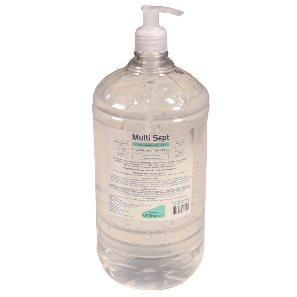 Castro Naves - ALCOOL 70% GEL MULTISEPT 1,9L VALV. PUMP - 10398 01