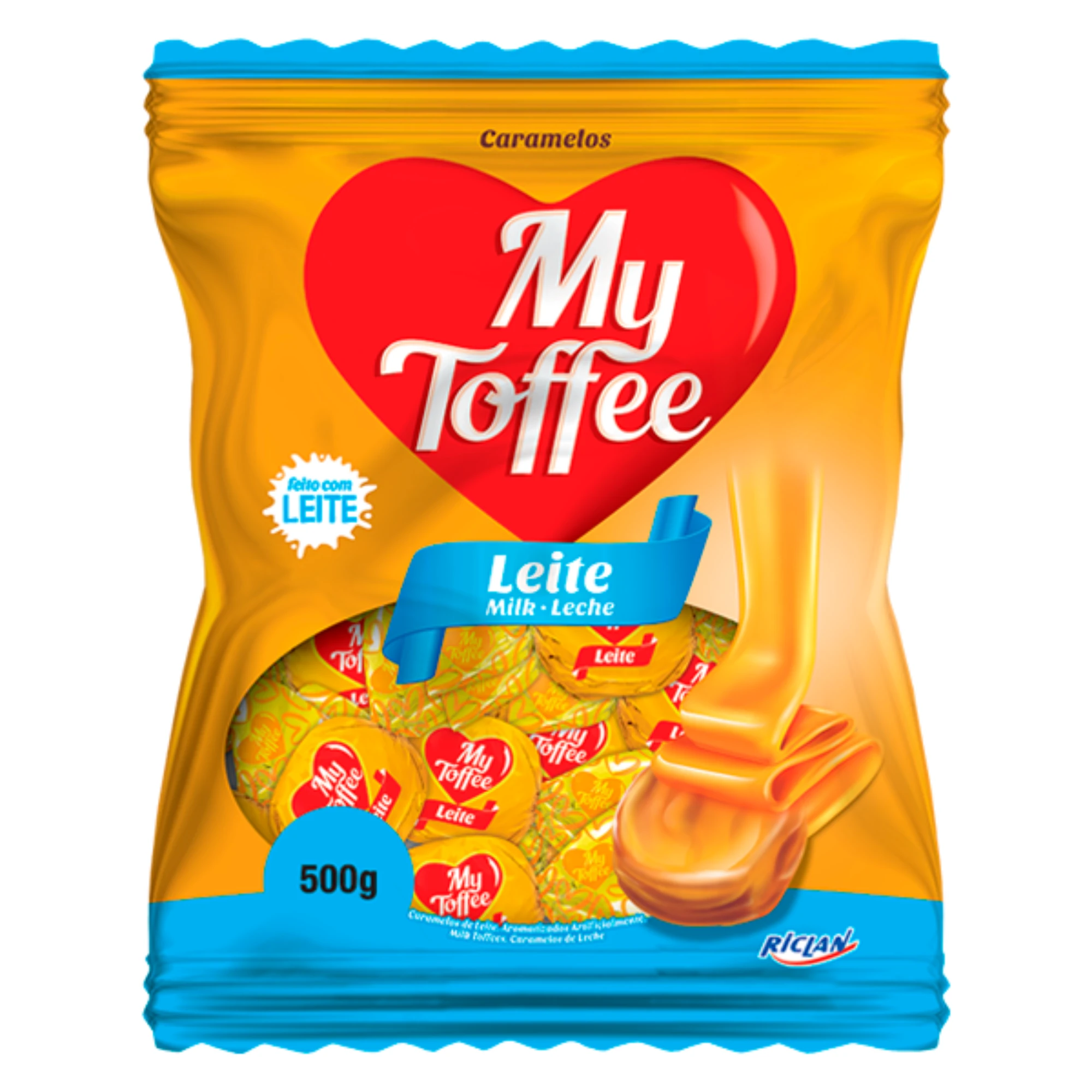 Castro Naves - BALA DE CARAMELO TOFFEE LEITE 500G  - 15308 01