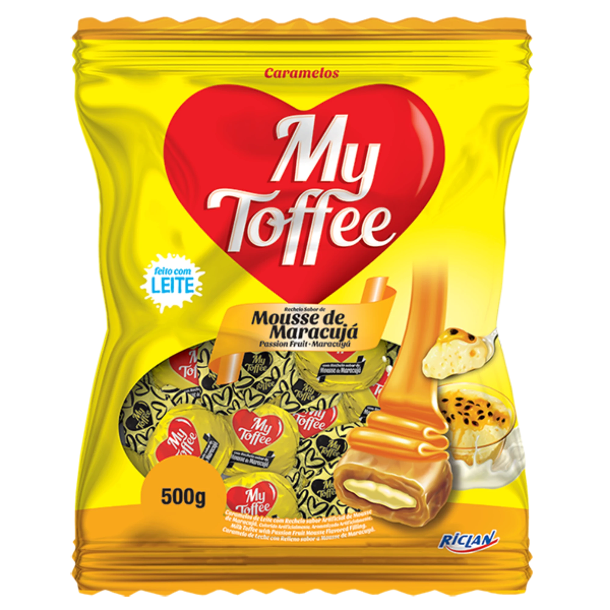 Castro Naves - BALA DE CARAMELO TOFFEE MARACUJA 500G - 15314 01