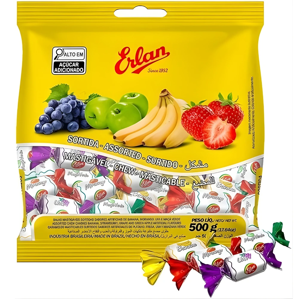 Castro Naves - BALA MASTIGAVEL SORTIDA 500G - 10243 01