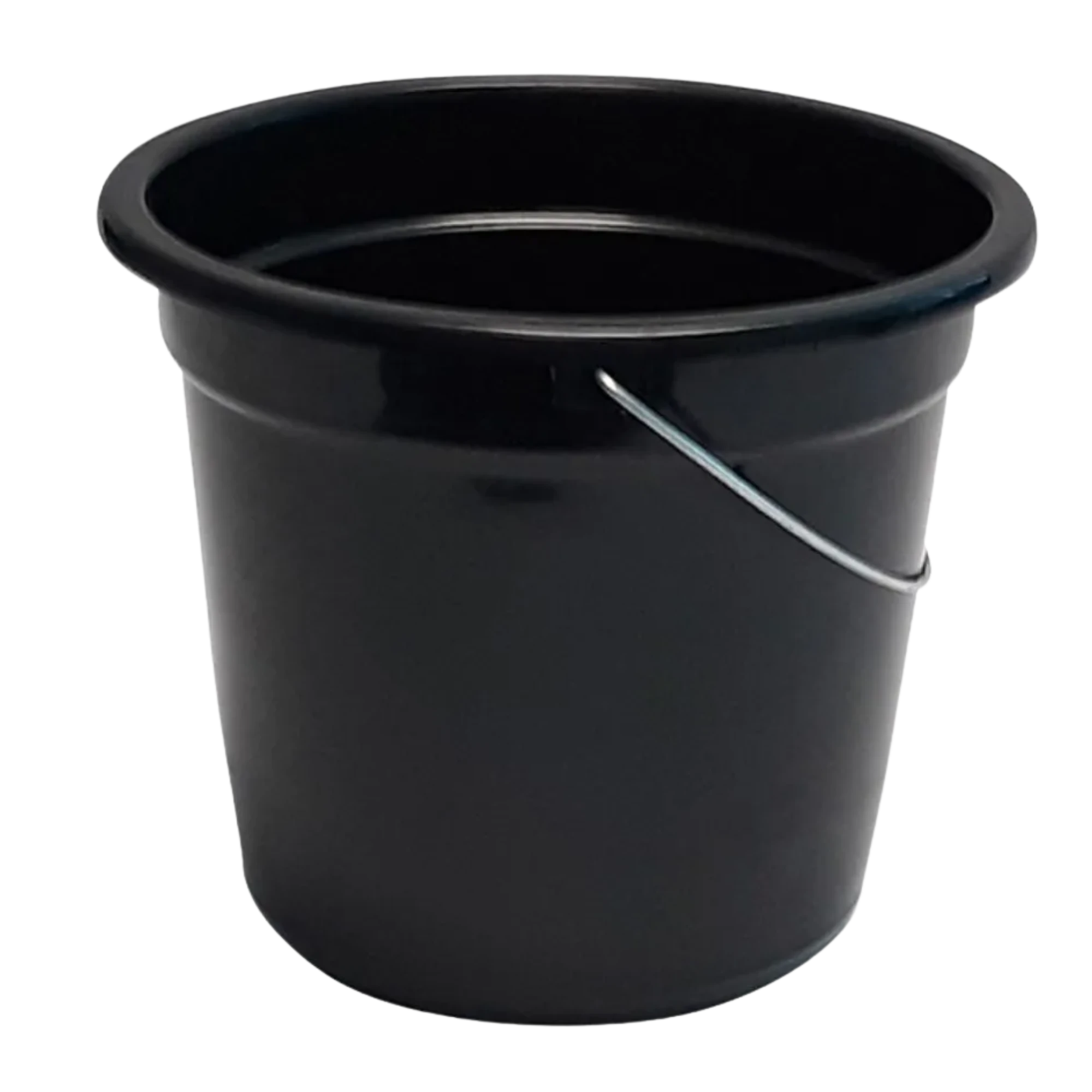 Castro Naves - BALDE PLASTICO ECONOMICO COM  ALCA 7 L PRETO - 9312 01