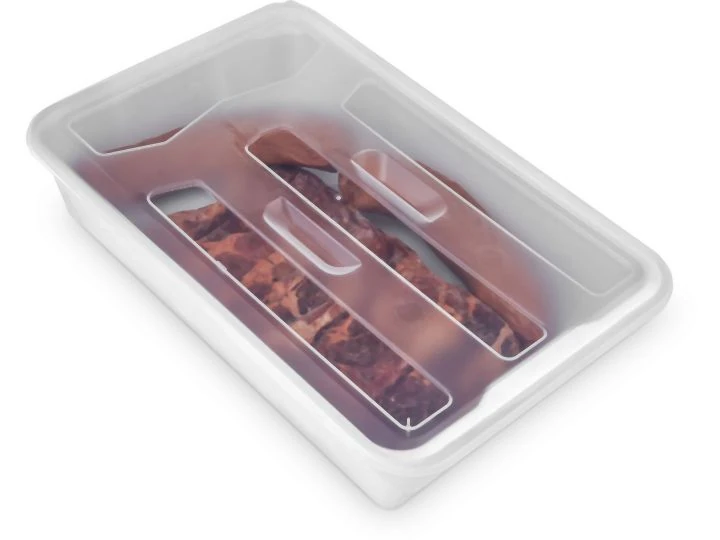 Castro Naves - BANDEJA PLAST. RETANG. MULTIUSO BR C/TP 3,75L - 106758 01