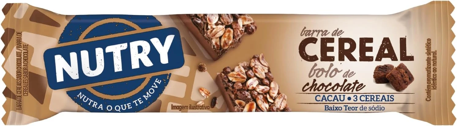 Castro Naves - BARRA CEREAL NUTRY BOLO DE CHOCOLATE 22G - 9748 01