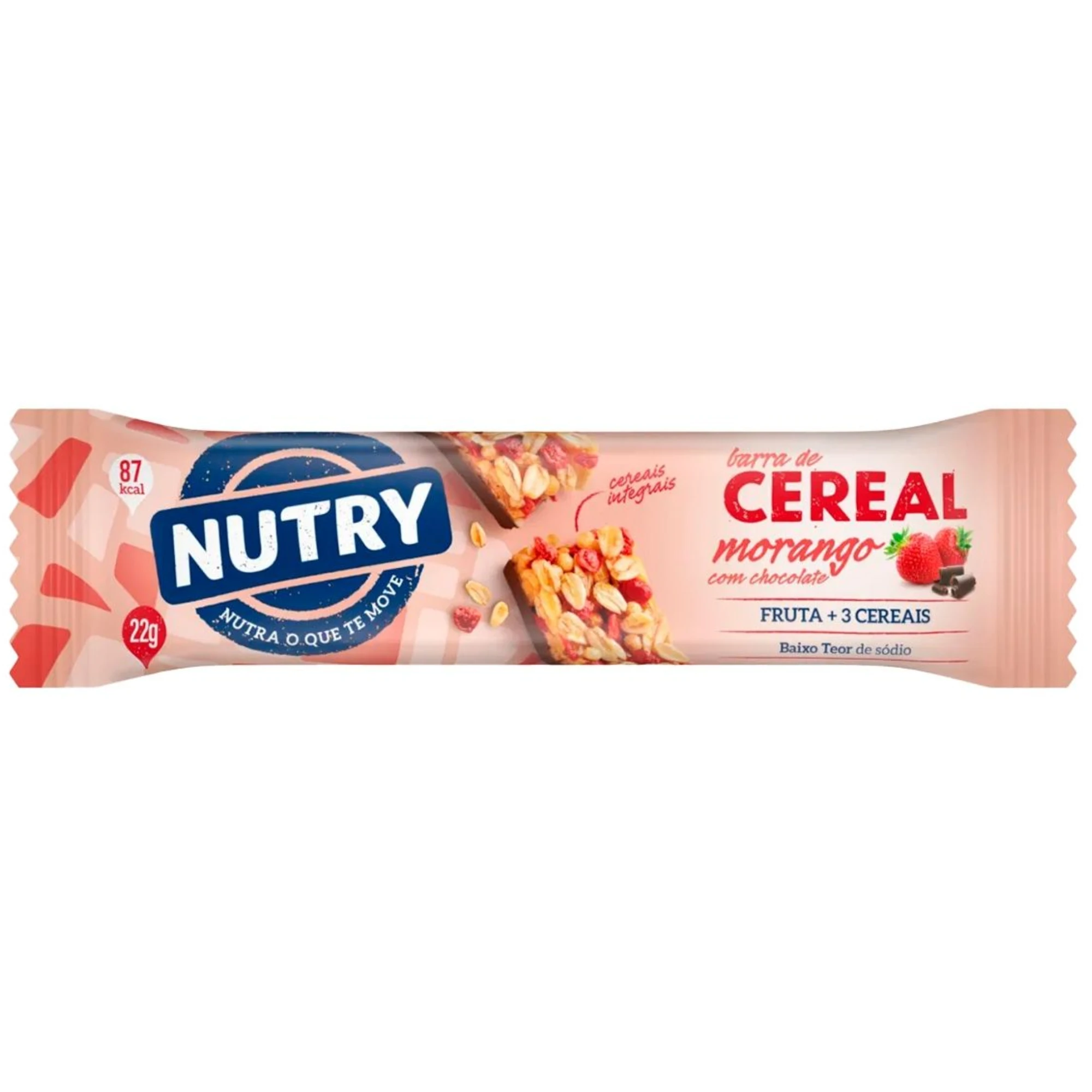 Castro Naves - BARRA CEREAL NUTRY MORANGO C/ CHOCOLATE 22G - 10020 01