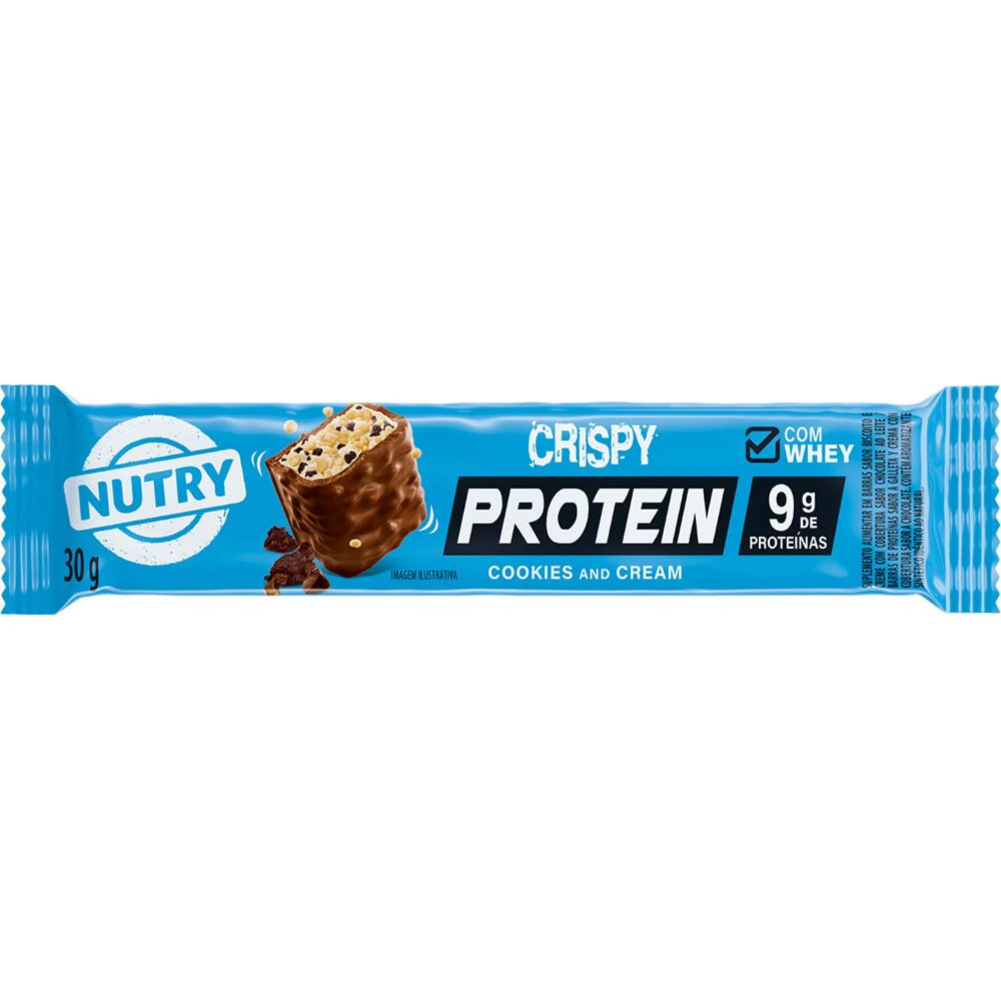 Barra de Proteína Nutry Cookies and Cream 30g | Castro Naves