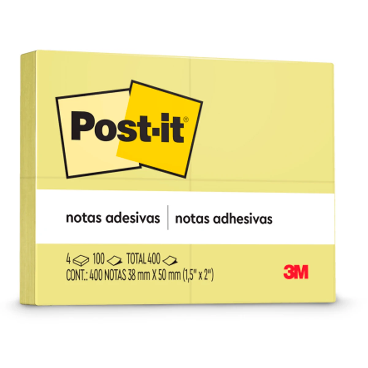 Castro Naves - BLOCO ADESIVO 38X50 AM 400F POST-IT - 32516 01