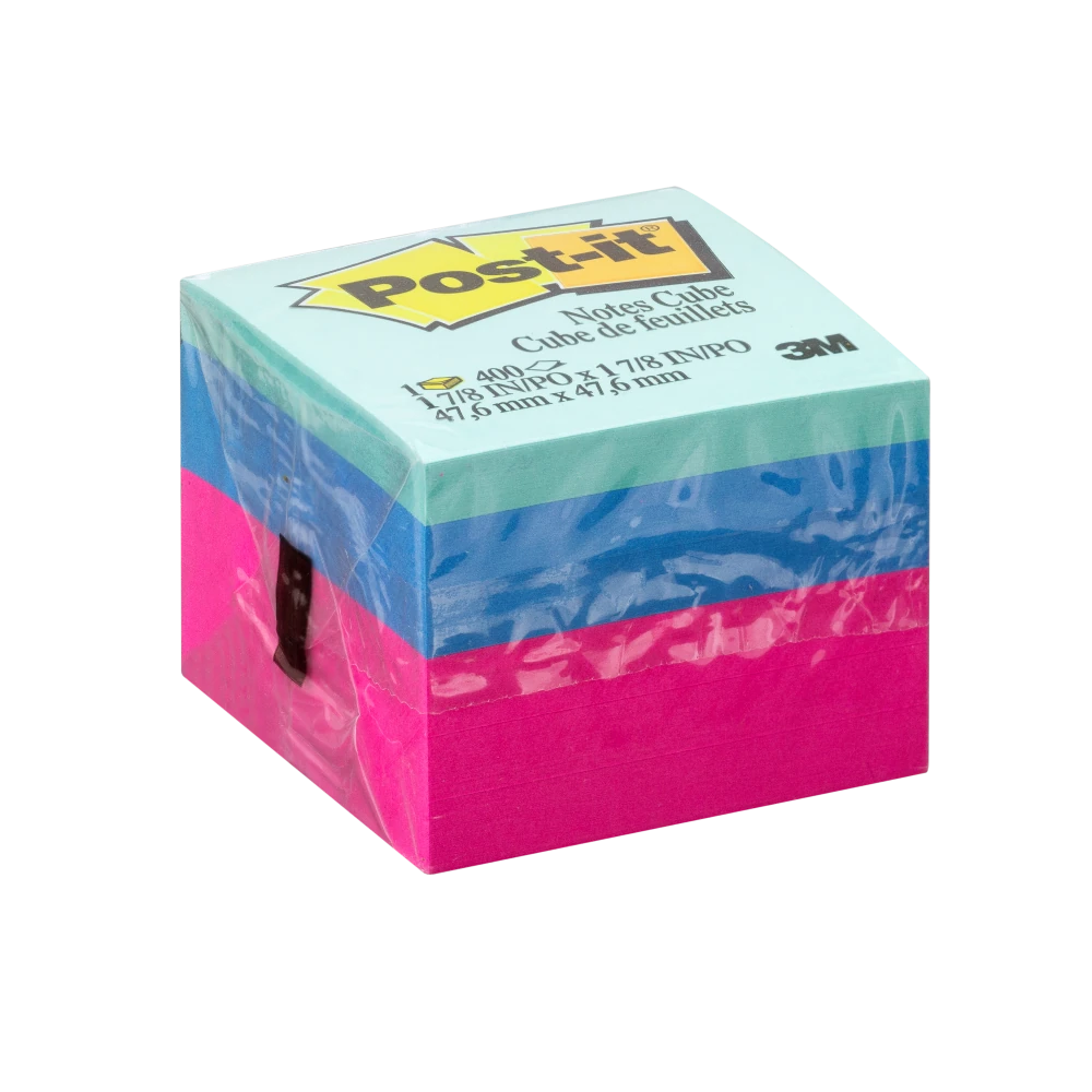 Castro Naves - BLOCO ADESIVO 47X47 CUBO ULTRA 400F POST-IT - 48223 01