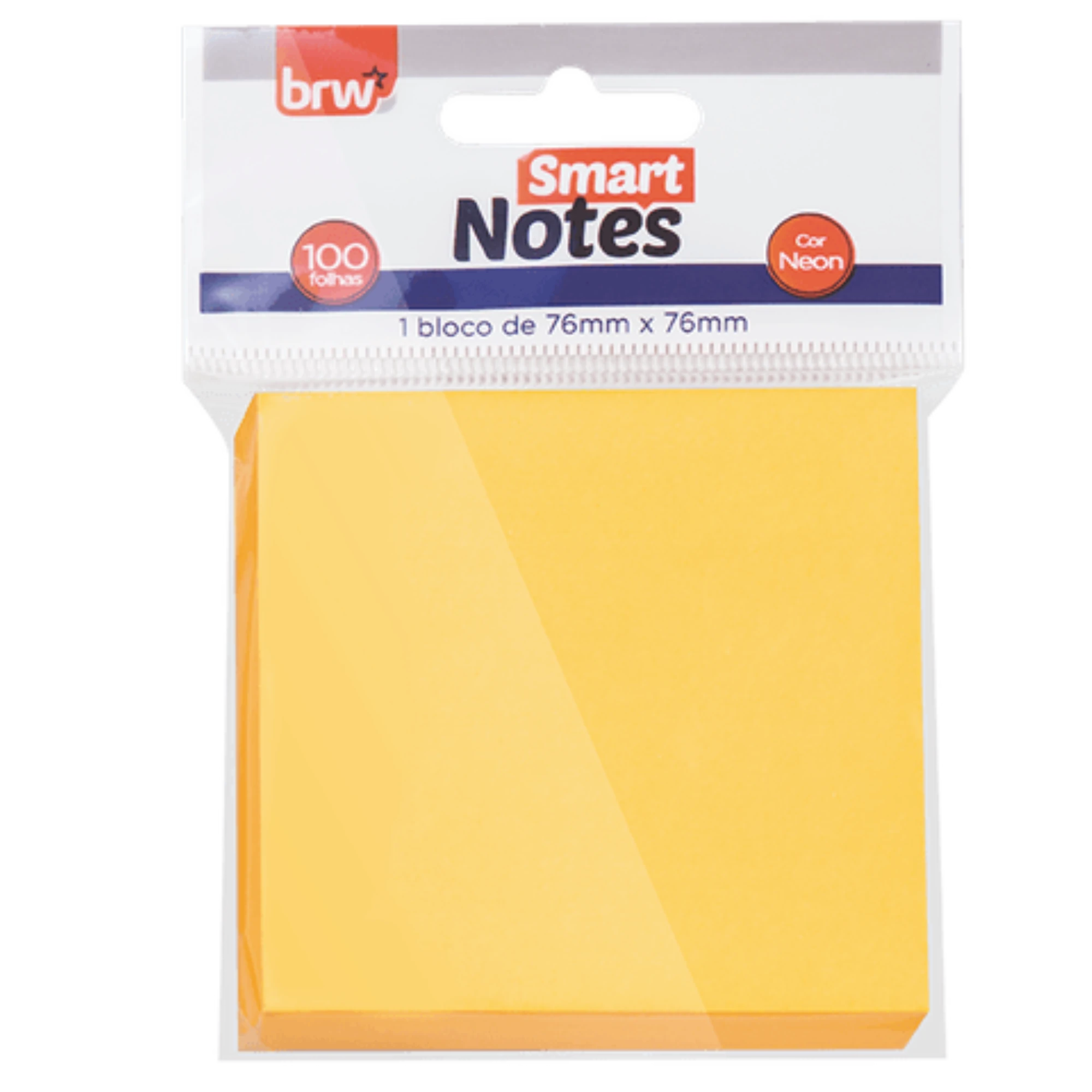 Castro Naves - BLOCO ADESIVO 76X76 LJ NEON 100F BRW - 9126 01