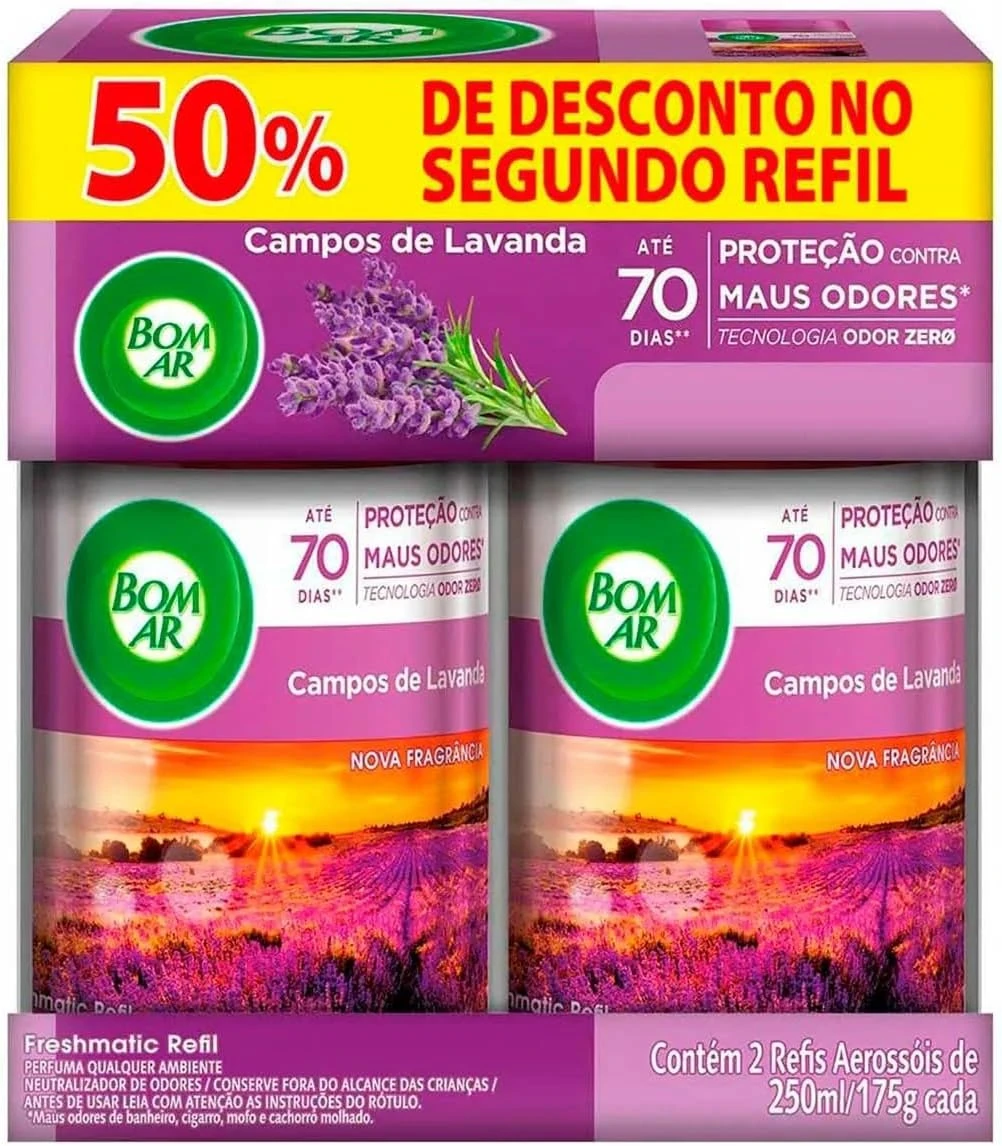 Castro Naves - BOM AR REFIL 250ml LAVANDA PROMO C/2 - 104547 01
