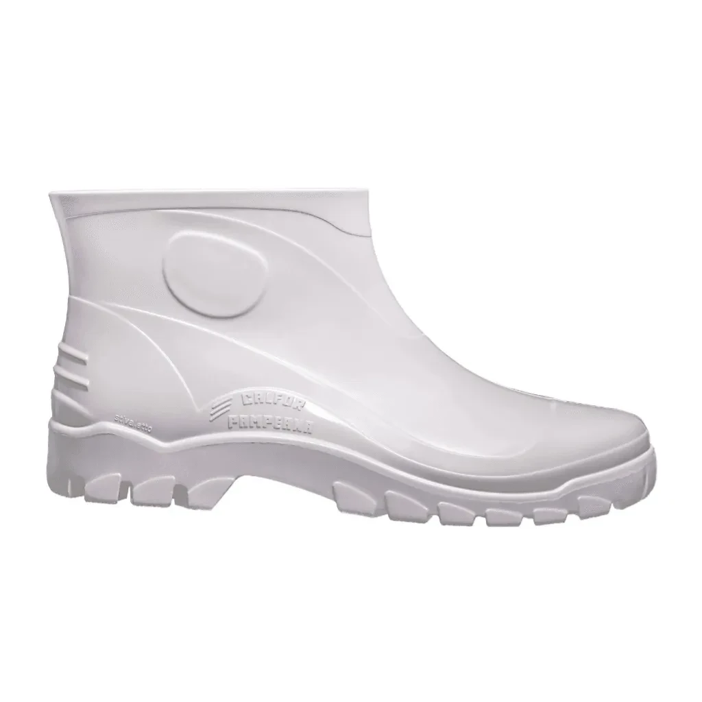 Castro Naves - BOTA PVC FORRADA CANO CURTO BRANCA 41 - 11269 01