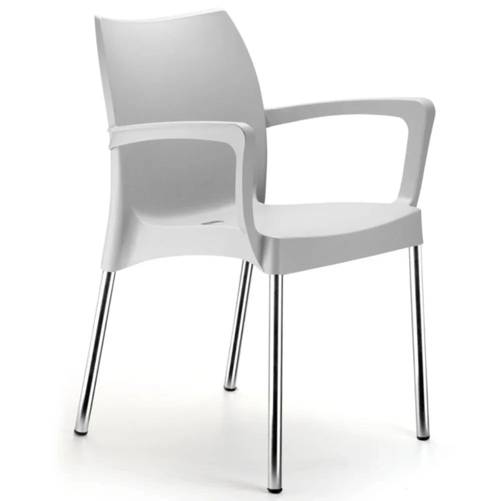 Castro Naves - CADEIRA PLASTICA SEC LINE CINZA COM BRACOS - 9820 01