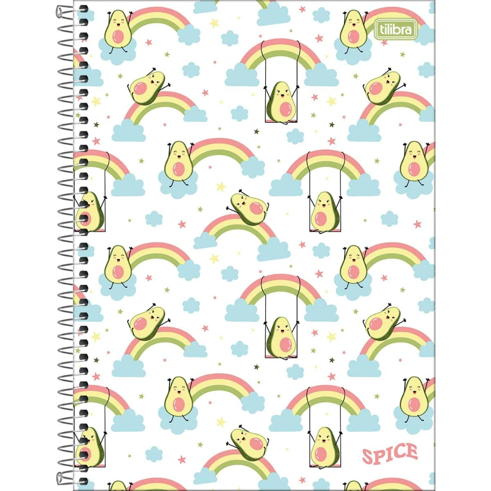 Castro Naves - CADERNO ESPIRAL UNIV. CD 10 M SPICE FEM 160F - 8978 01