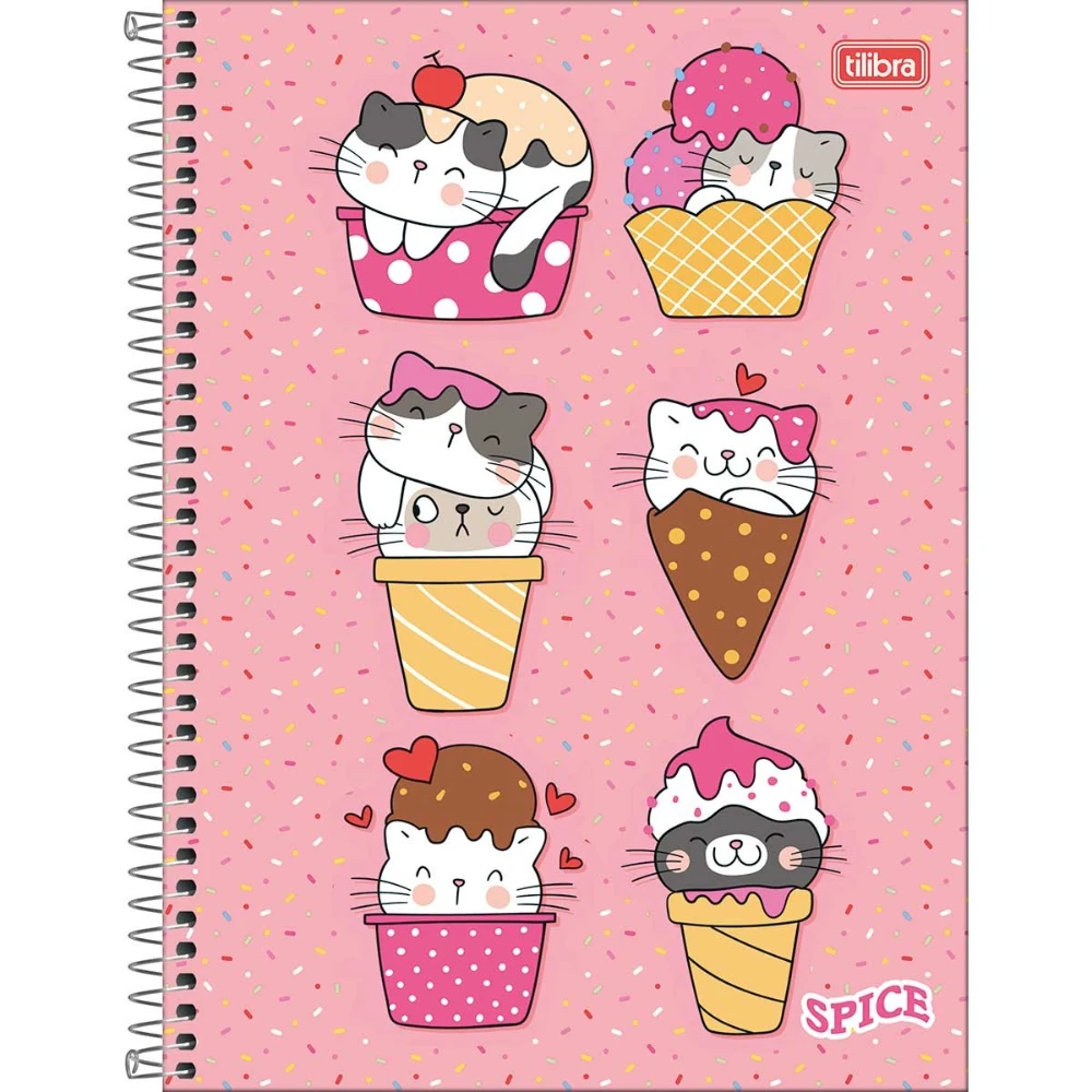 Castro Naves - CADERNO ESPIRAL UNIV. CD 1 M SPICE FEM 80F - 8980 01
