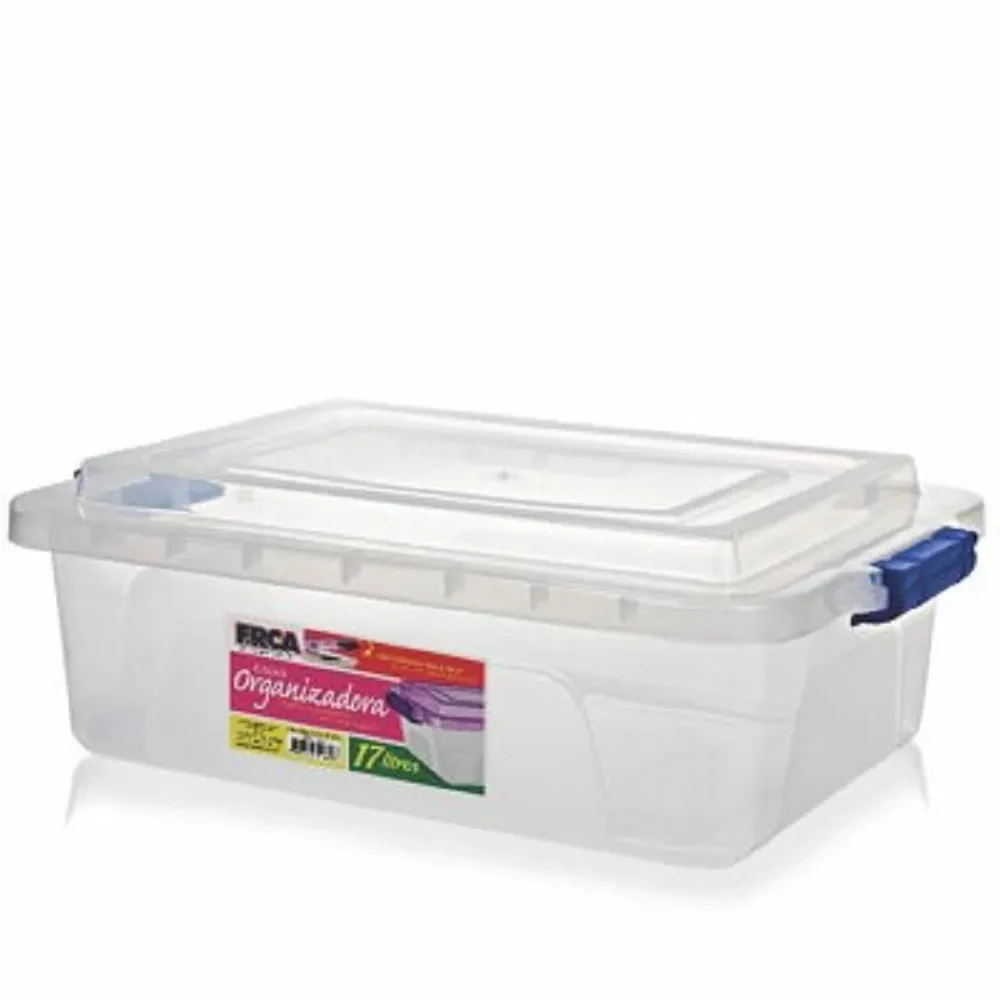Castro Naves - CAIXA ORGANIZADORA BAIXA CRISTAL 17 L  - 11894 01