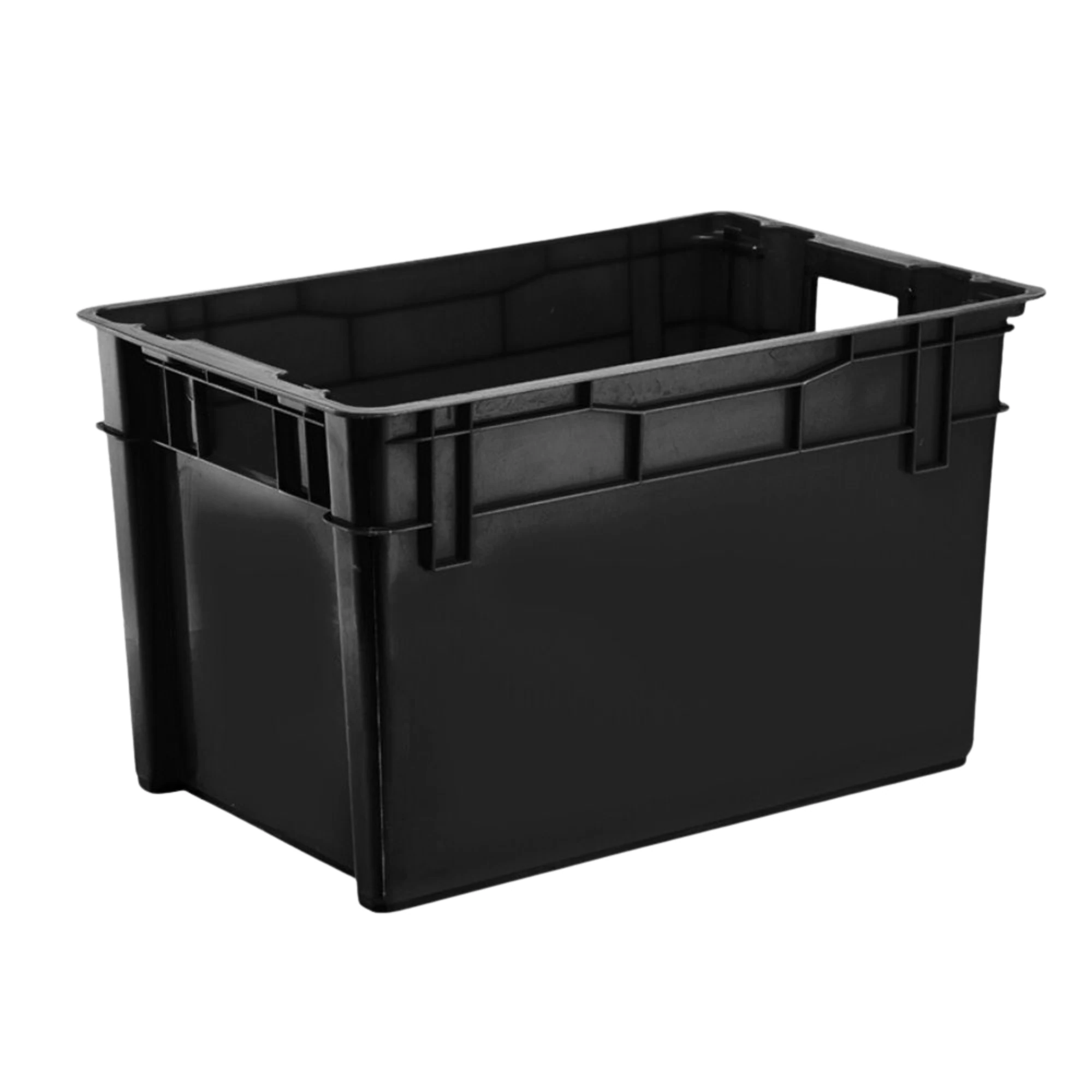 Castro Naves - CAIXA PLASTICA MULTIUSO PRETA SEM TAMPA 60L - 8877 01