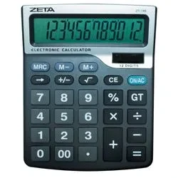 Castro Naves - CALCULADORA DE MESA 12 DIGITOS ZETA ZT745 - 8992 01