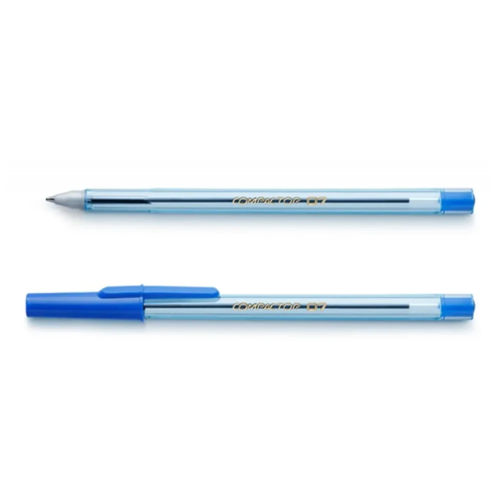 Castro Naves - CANETA ESFER. 0.8MM COMPACTOR 07 AZUL C/ 2 - 85225 01