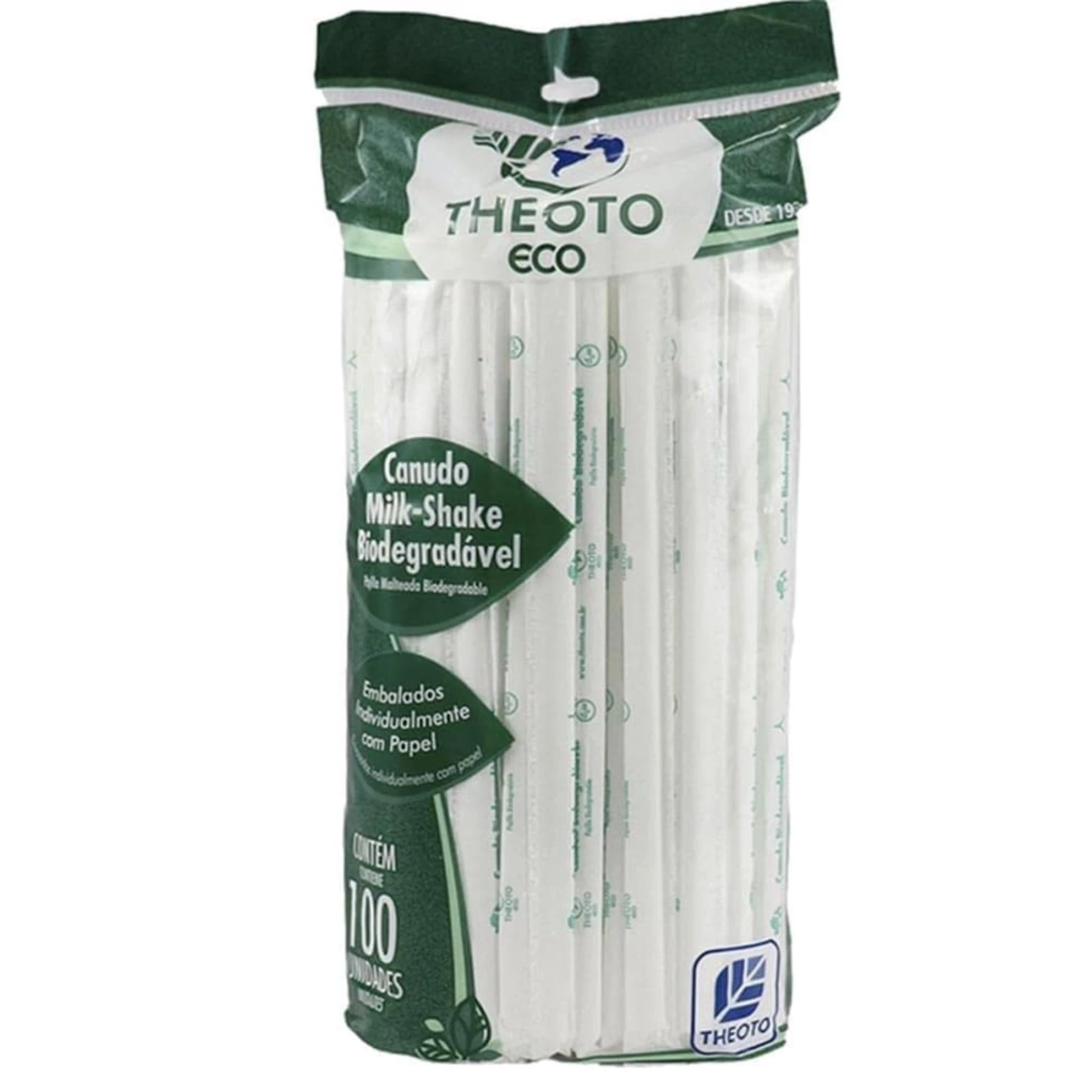 Castro Naves - CANUDO MILKSHAKE BIODEGRADÁVEL C/100UN THEOTO - 9373 01