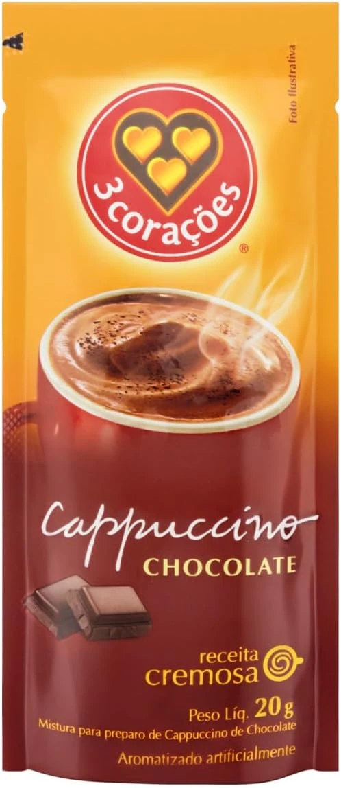 Castro Naves - CAPPUCCINO 3C CHOCOLATE SACHE 20G - 13729 01