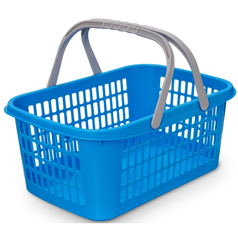 Castro Naves - CESTA PLAST. DE COMPRAS COM ALCA 9L AZUL - 106763 01