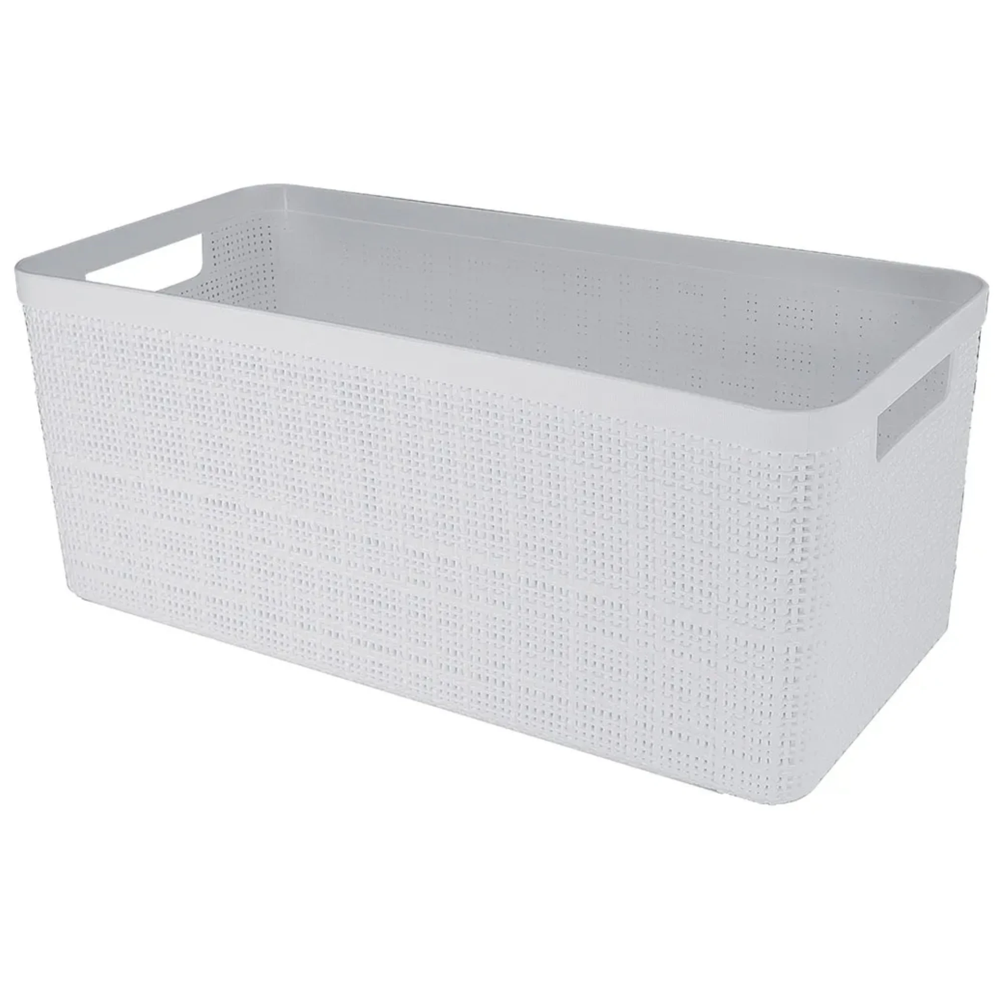 Castro Naves - CESTO JUTA ALONGADO BRANCO GRANDE - 14760 01