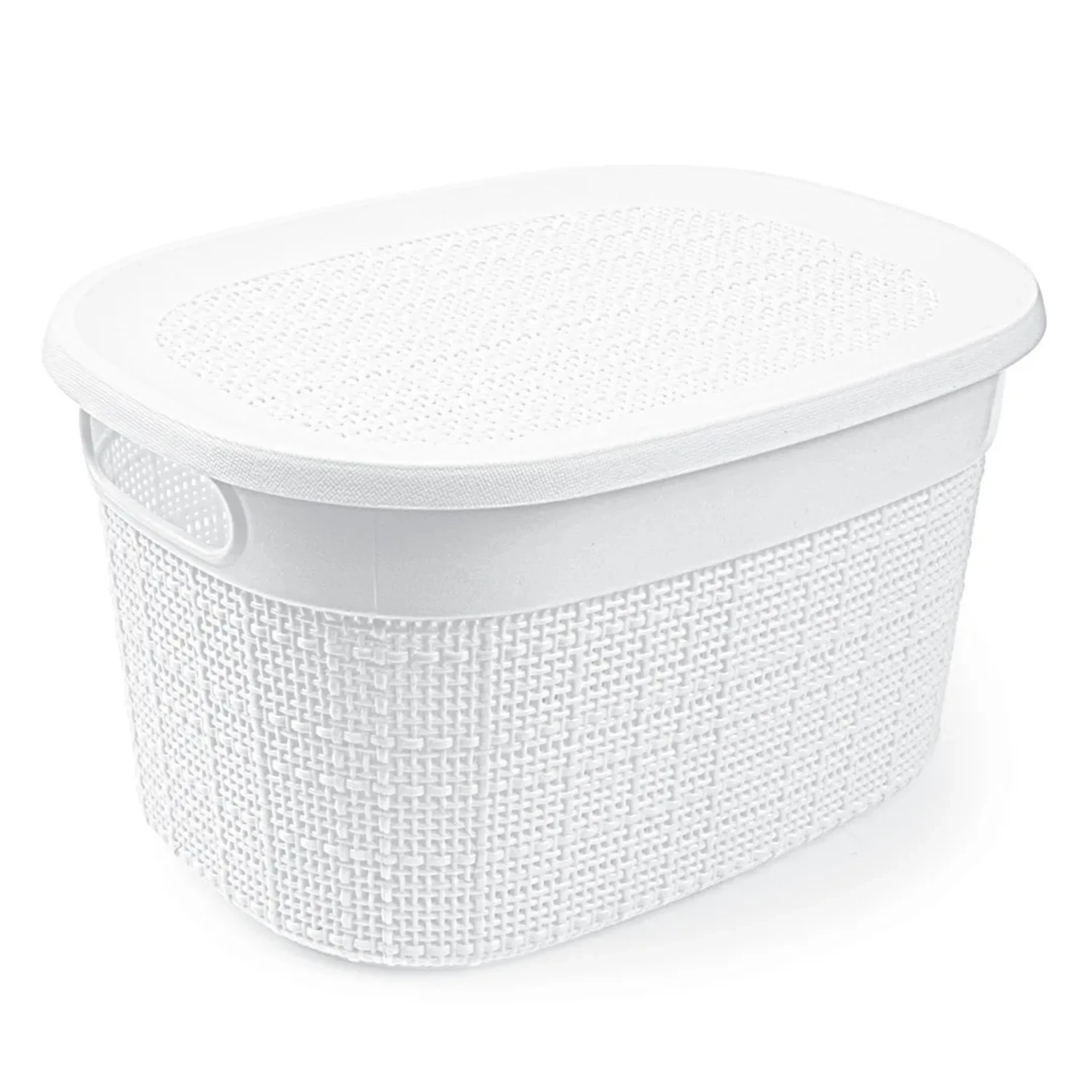 Castro Naves - CESTO JUTA EUROPA BRANCO C/TPA GRANDE 18,7 L - 15741 01