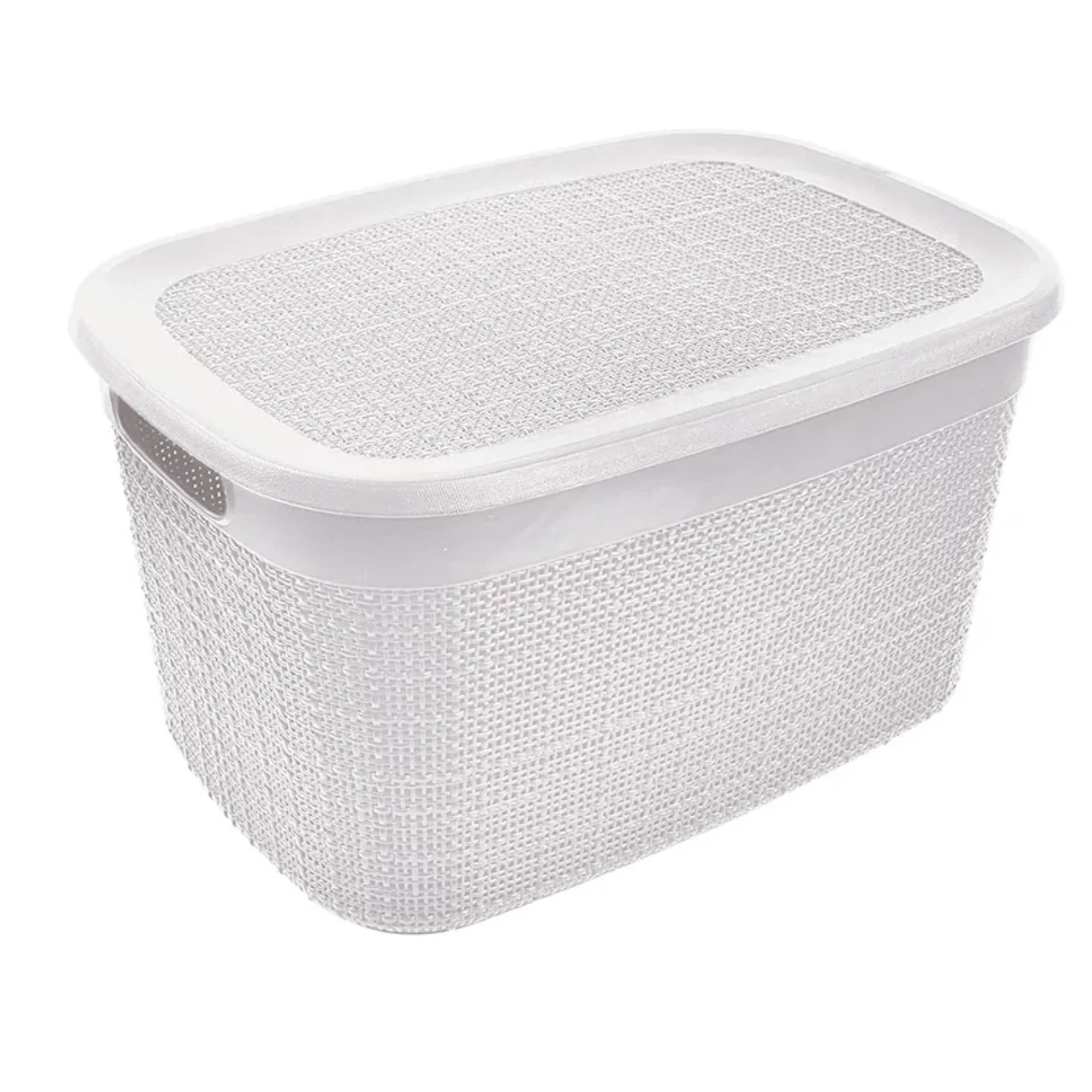 Castro Naves - CESTO JUTA EUROPA BRANCO C/TPA MEDIO 10,8 L - 15740 01