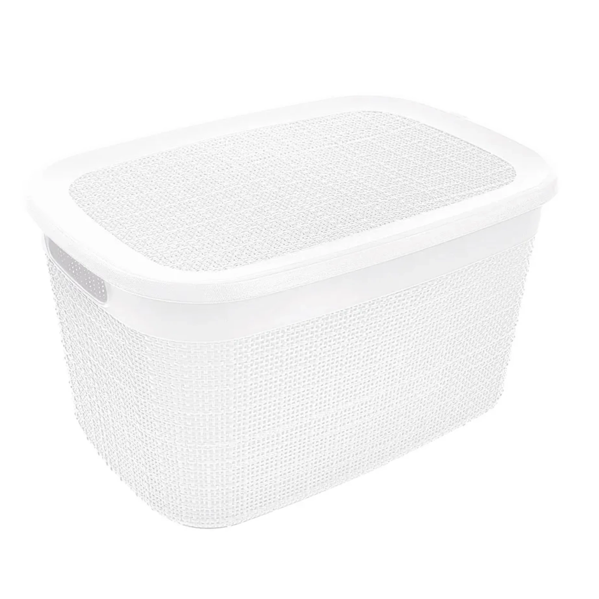 Castro Naves - CESTO JUTA EUROPA BRANCO C/TPA PEQUENO 5,3 L - 15739 01