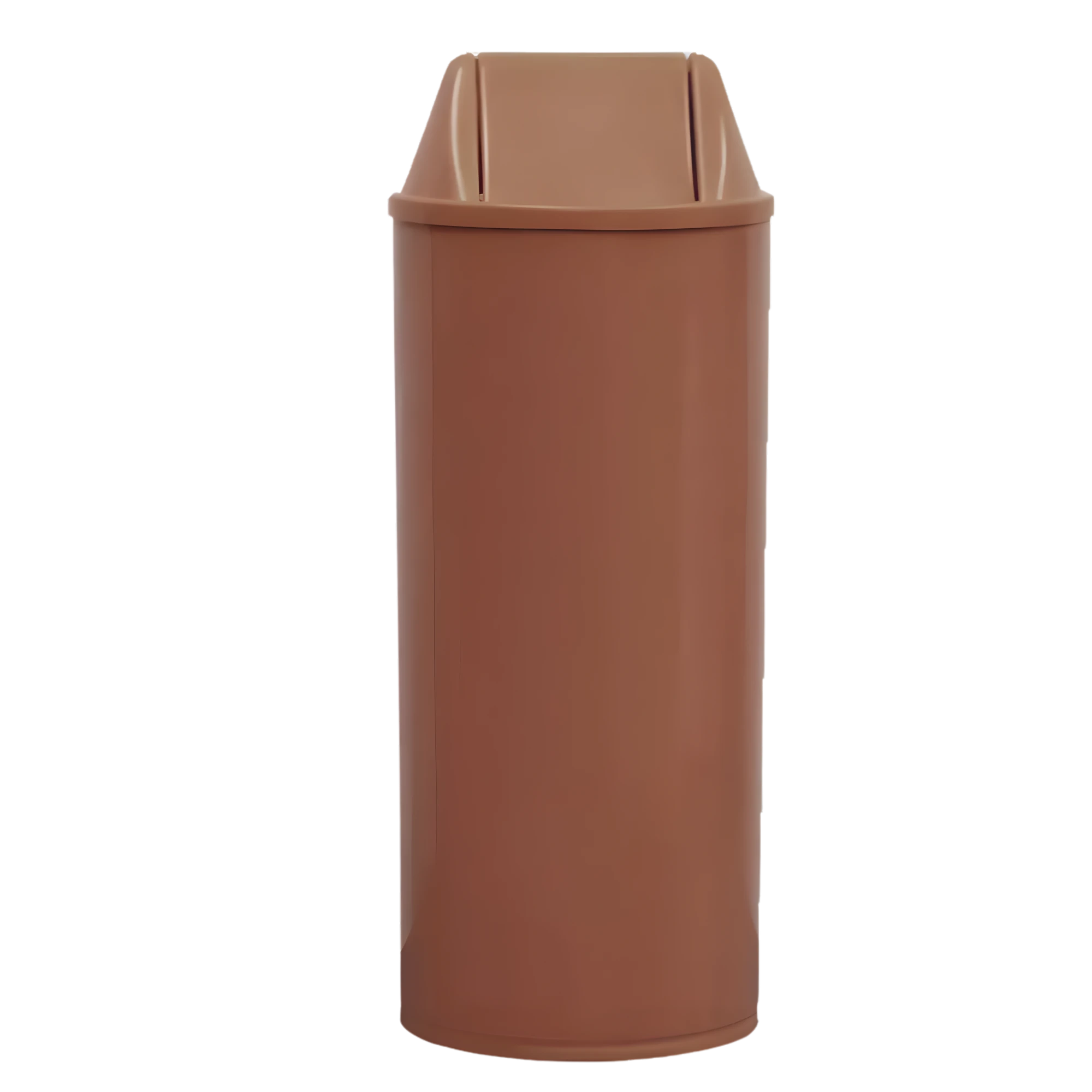 Castro Naves - CESTO PLAST. 22L  RED. MARROM C/TPA. BASCUL. - 9613 01