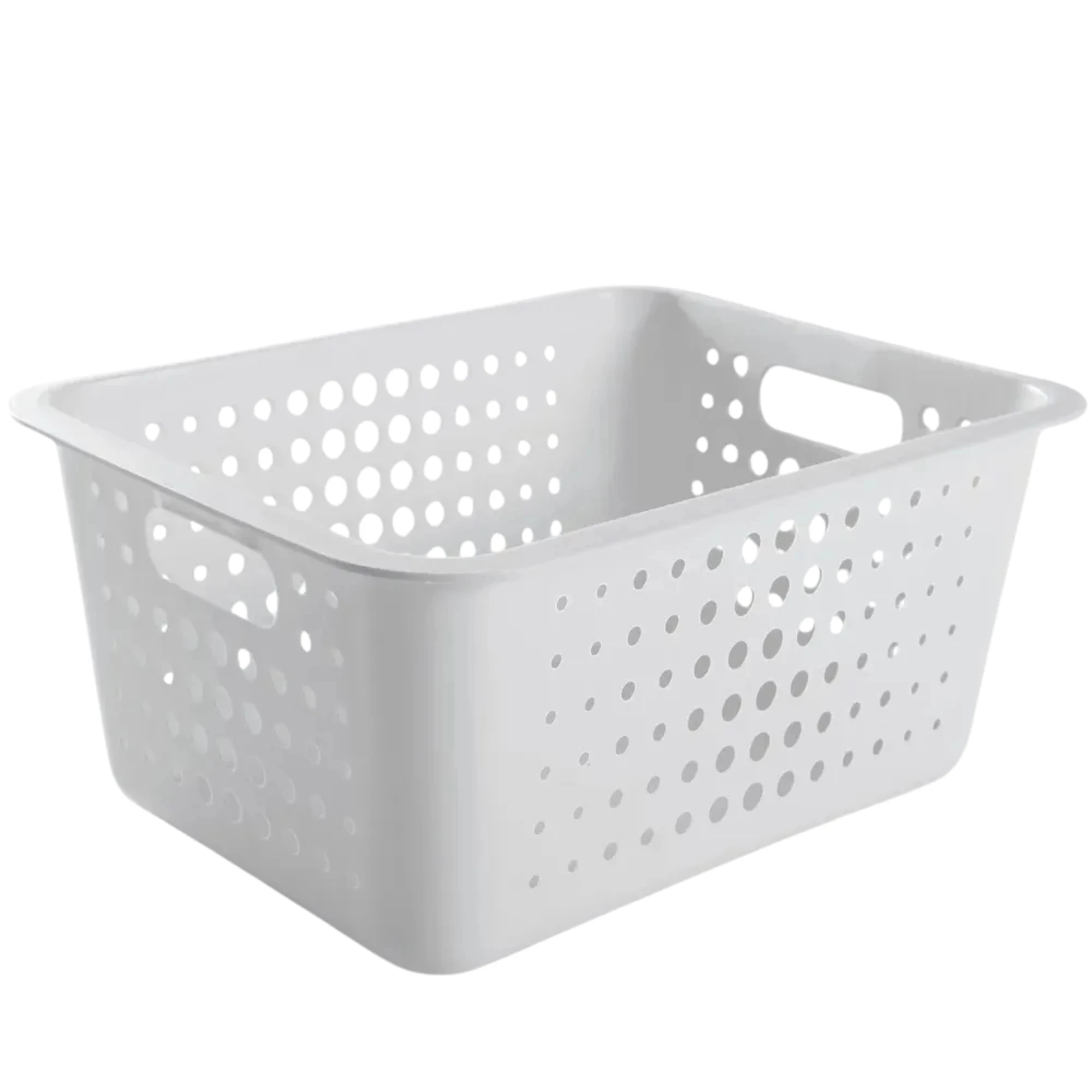 Castro Naves - CESTO PLASTICO ORGANIZADOR GRANDE 15L BRANCO - 13162 01