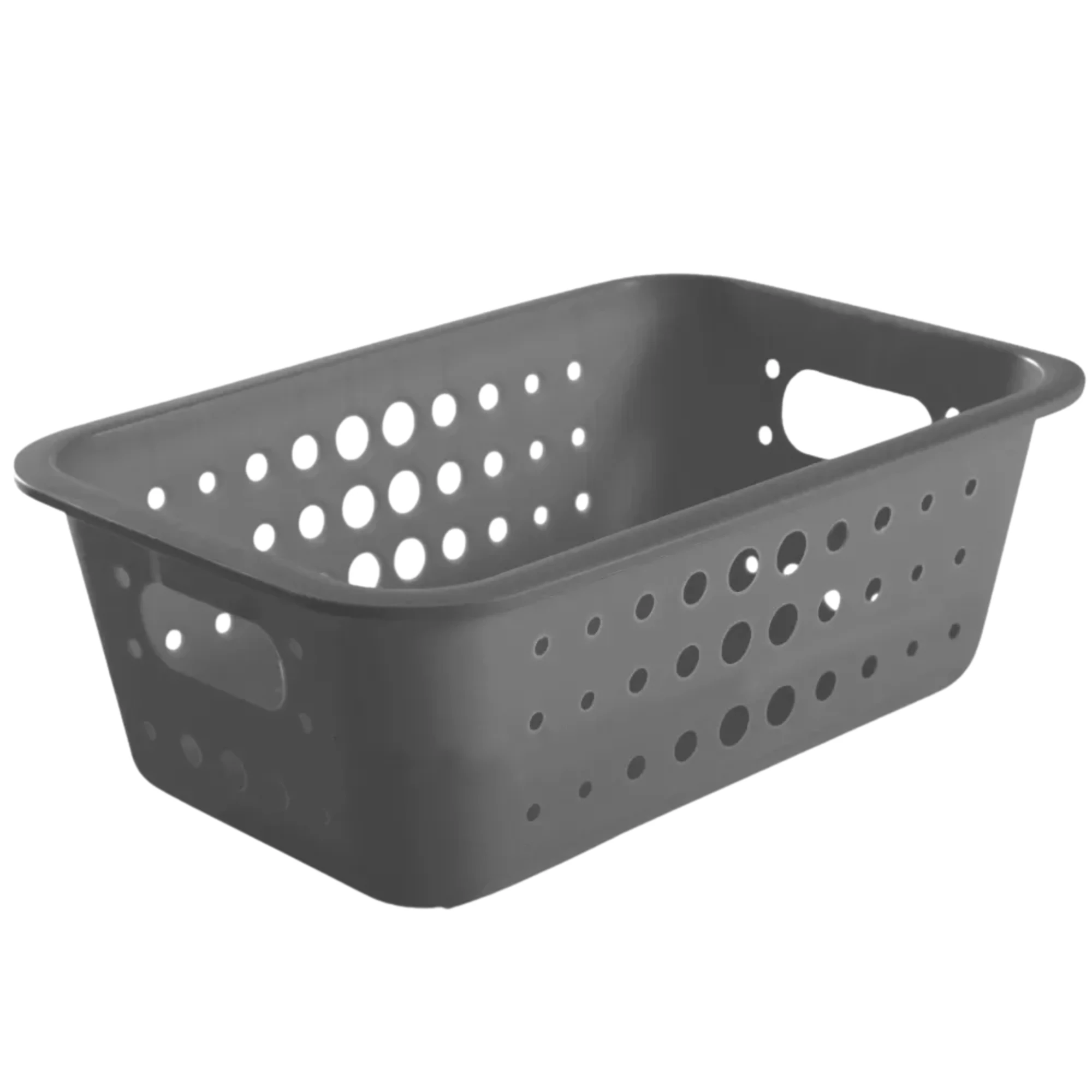 Castro Naves - CESTO PLASTICO ORGANIZADOR MEDIA 3,3L CHUMBO - 13158 01