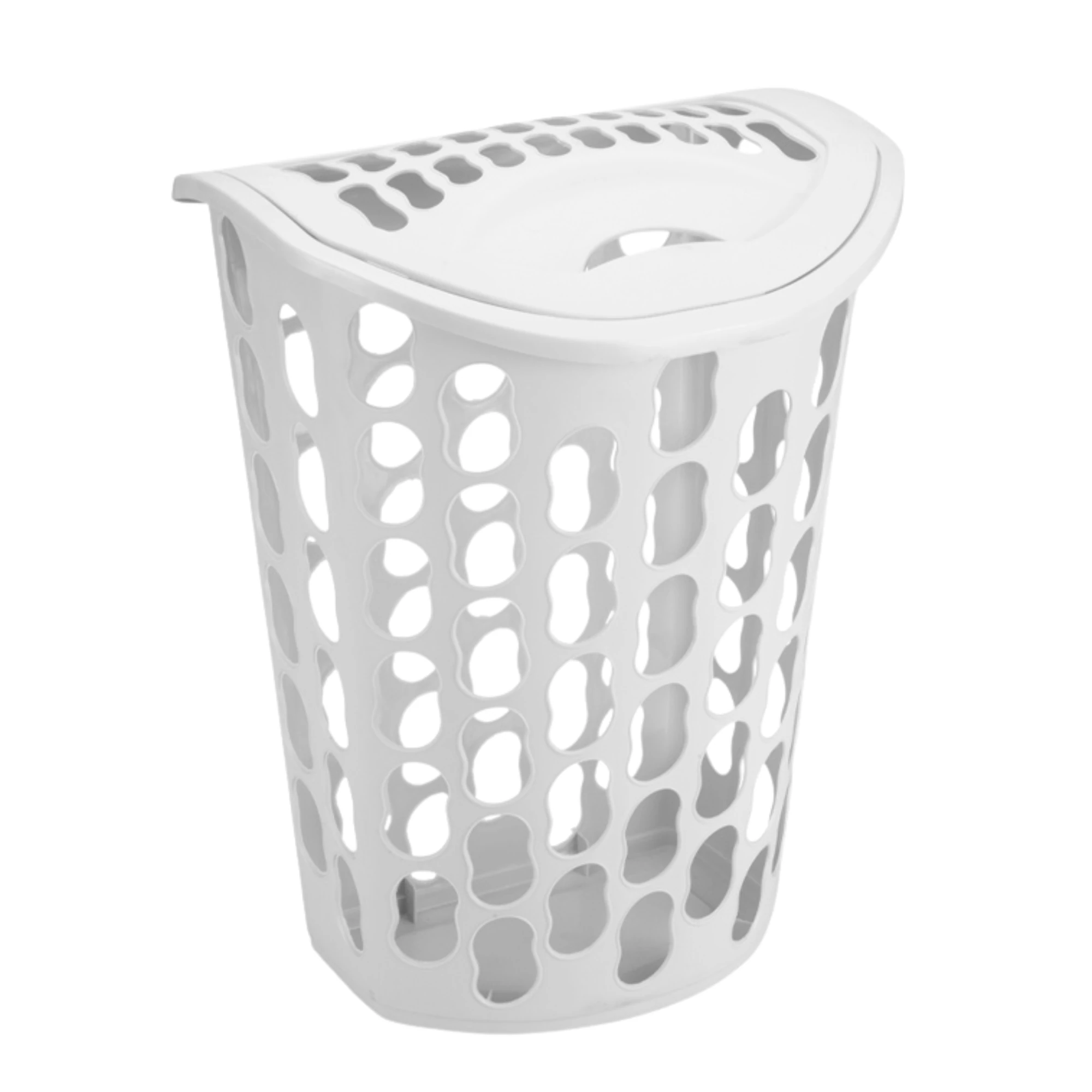 Castro Naves - CESTO DE ROUPAS TELADO COM TAMPA 40L BRANCO - 8870 01