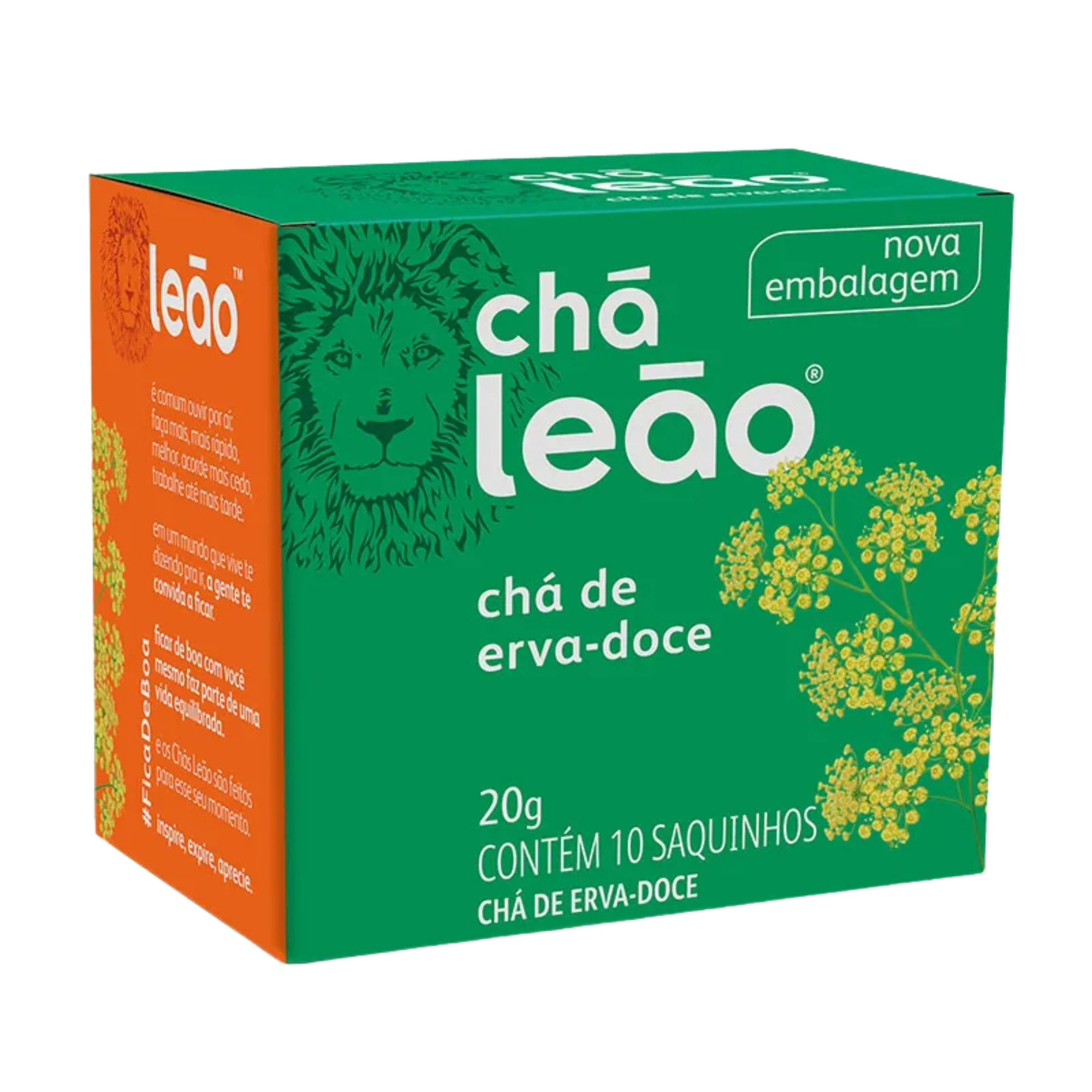 Chá Leão de Erva-Doce 20g Embalagem c/ 10 Saquinhos