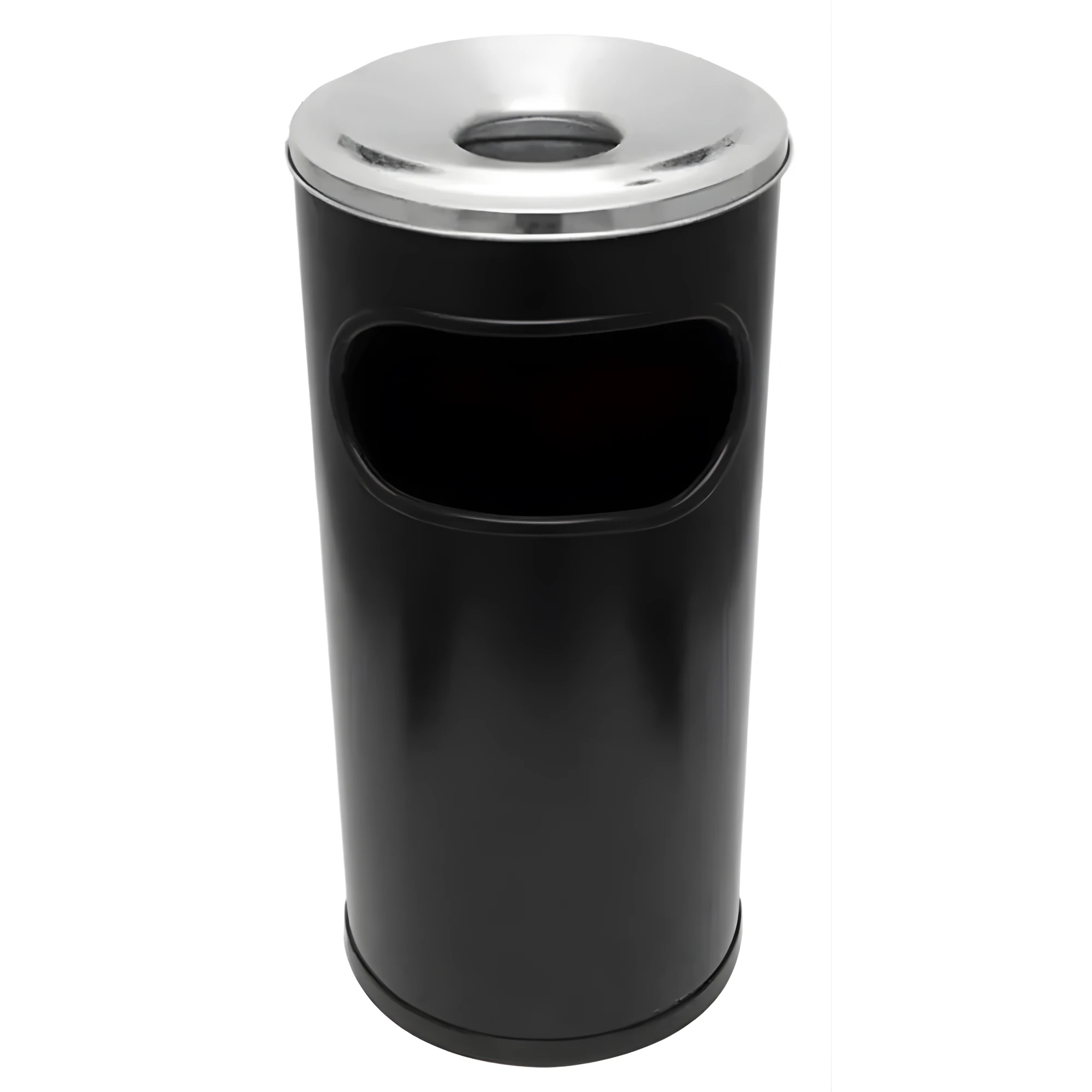 Castro Naves - CINZEIRO CILIND. 22L PLASTICO PRETO ARO ALUM - 1474 01