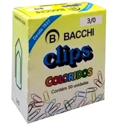 Castro Naves - CLIPS ACO GALVANIZADO COLORIDO 3/0 CX/50 - 15727 01
