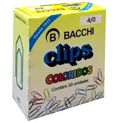 Castro Naves - CLIPS ACO GALVANIZADO COLORIDO 4/0 CX/50 - 15728 01