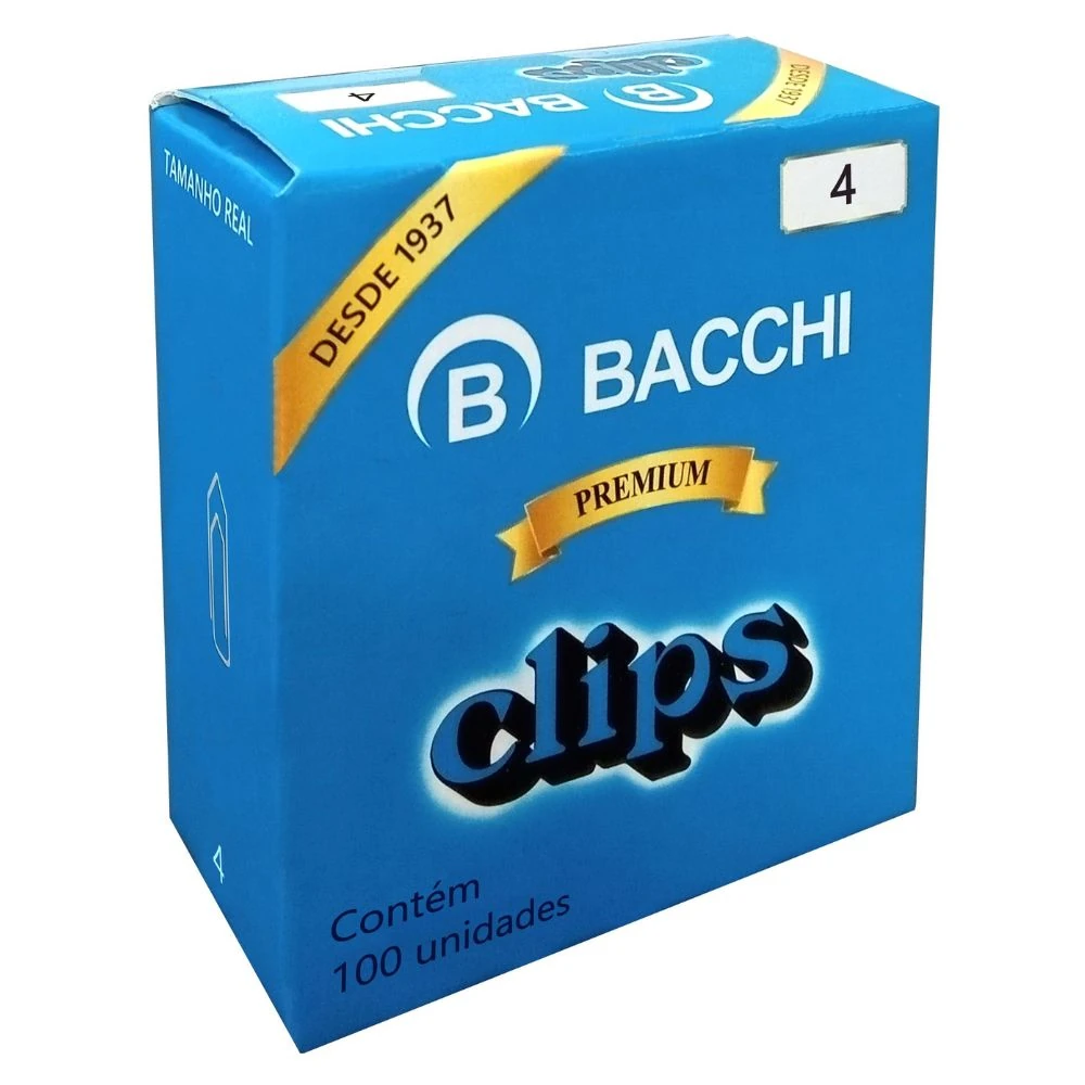 Castro Naves - CLIPS ACO GALVANIZADO PREMIUM NR. 4 CX/100 - 15731 01