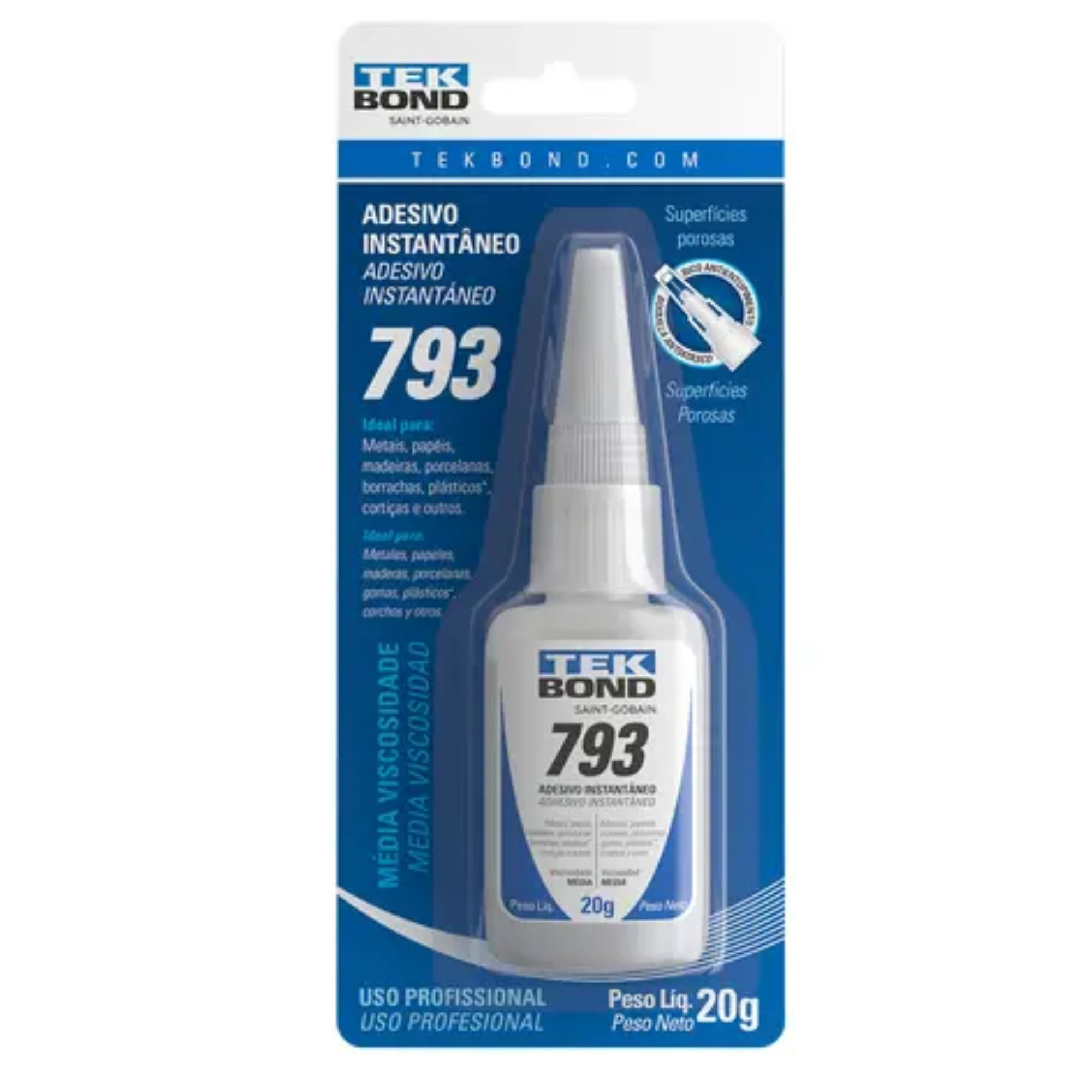 Castro Naves - COLA INSTANTÂNEA 20G MULTIUSO 793 TEKBOND - 15288 01