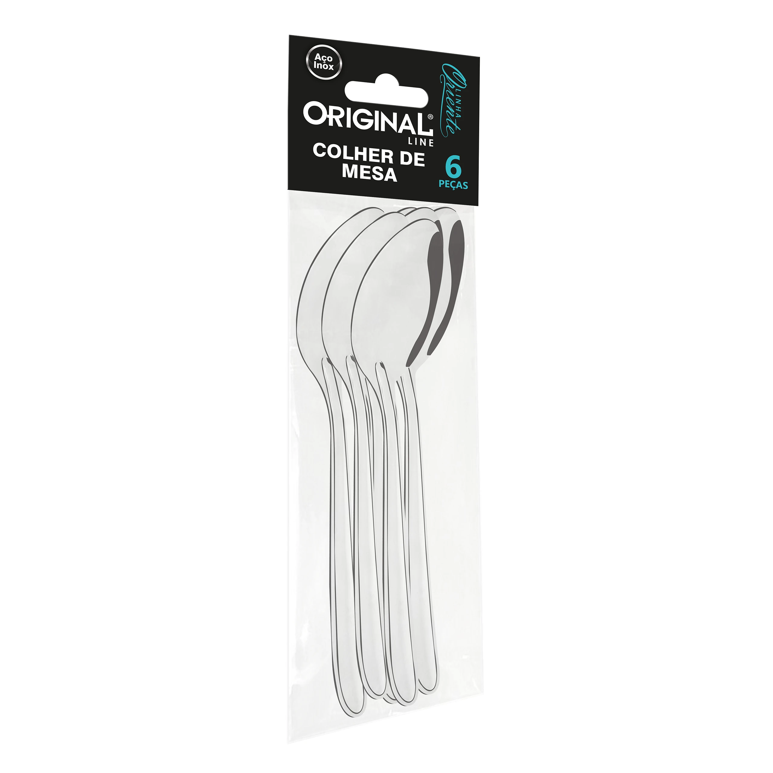 Castro Naves - COLHER DE MESA INOX ORIENTE PT/6 - 8678 01
