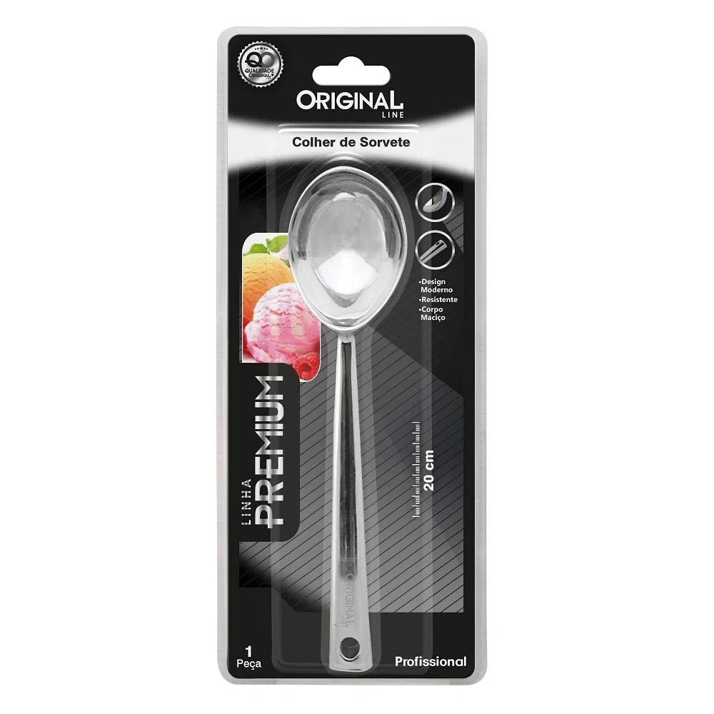 Imagem - Colher para Sorvete em Aço Inox Linha Premium 20cm SL0394