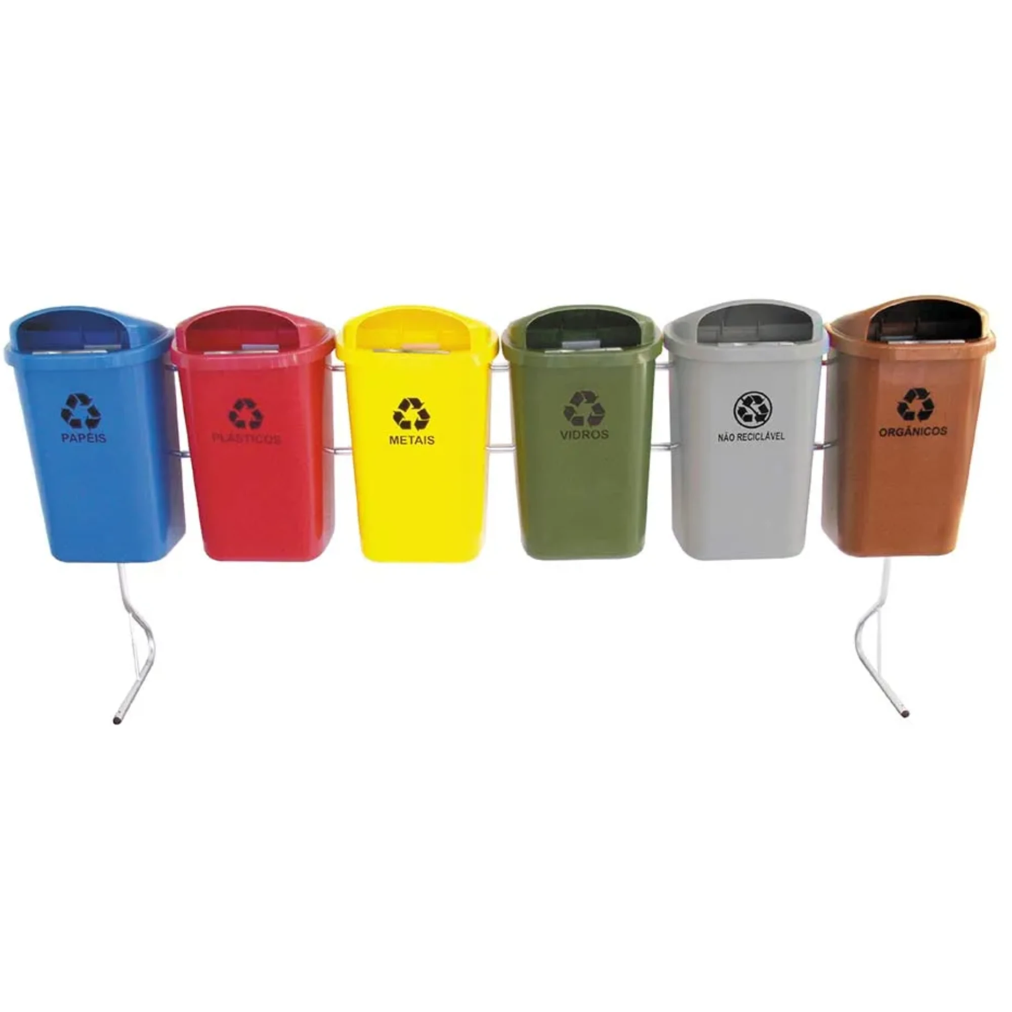 Castro Naves - CONJUNTO PARA COLETA SELETIVA 50L C/6 CORES - 9486 01