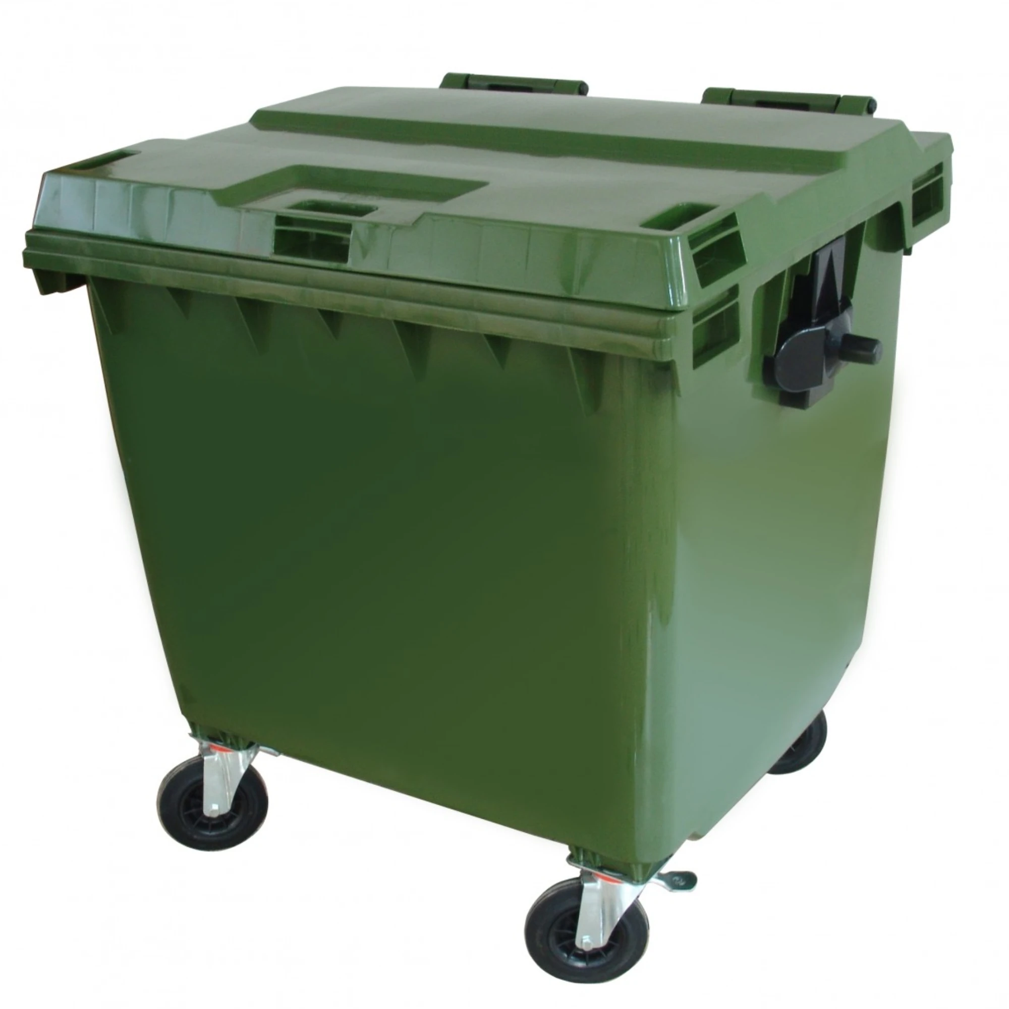 Castro Naves - CONTENTOR PLAST. P LIXO TP E RODAS 1000L VD - 76737 01