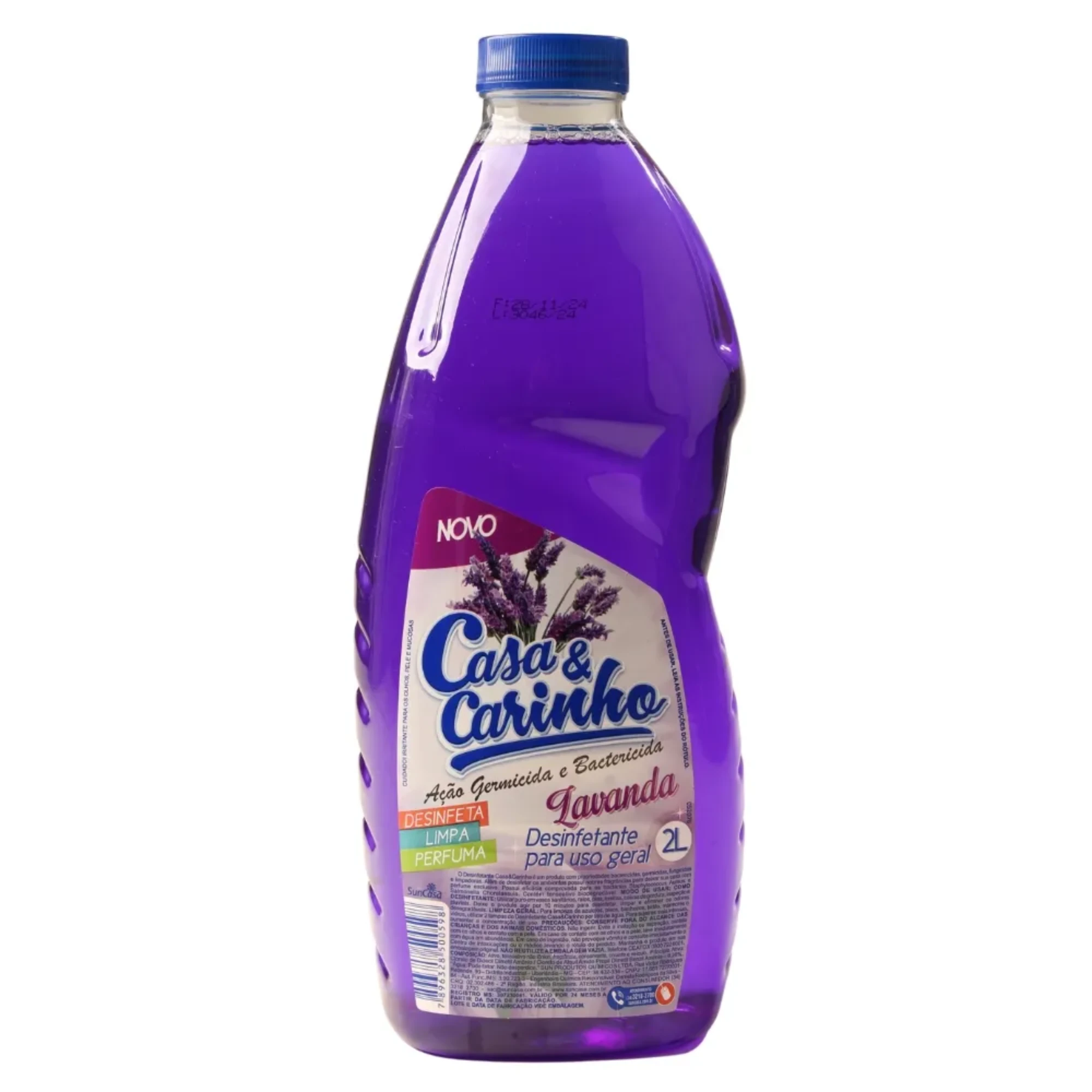 Castro Naves - DESINFETANTE CASA E CARINHO LAVANDA 2L - 105301 01