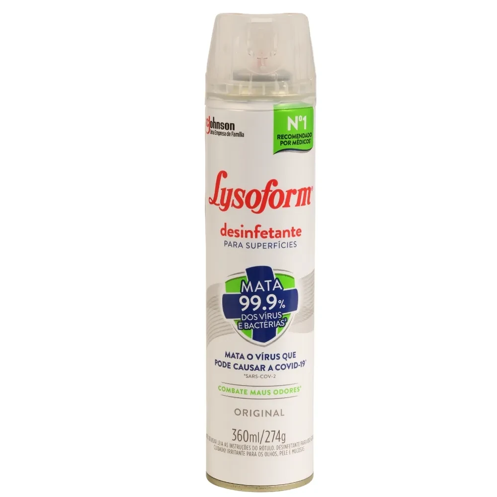 Castro Naves - DESINFETANTE LYSOFORM ORIGINAL AEROSSOL 360ML - 14669 01